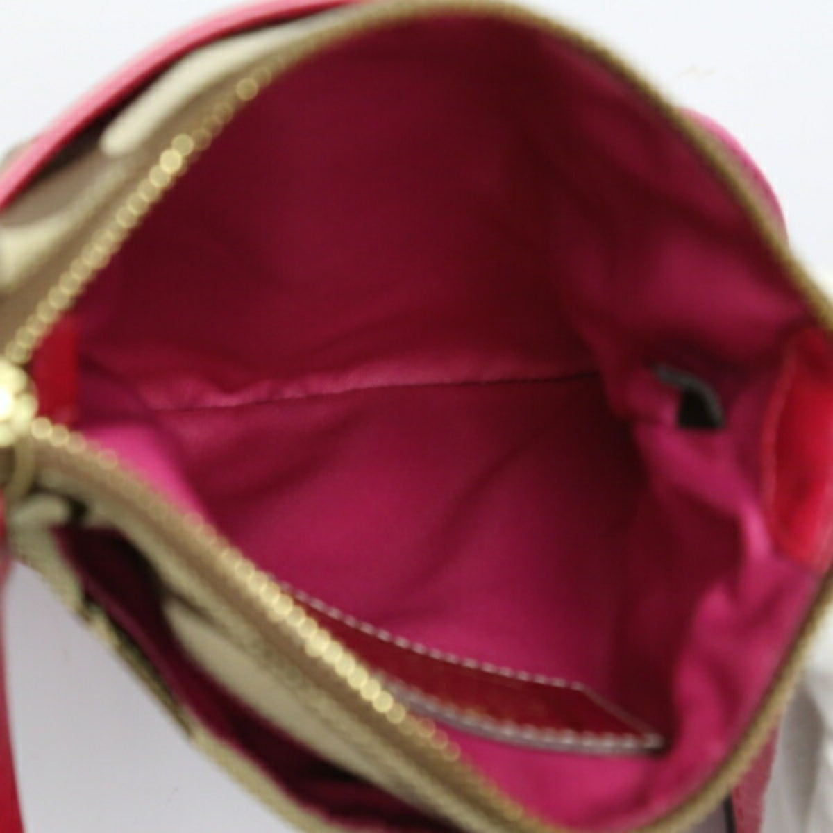 Coach Khaki Pink Leather Shoulder Bag (Pre-Owned)