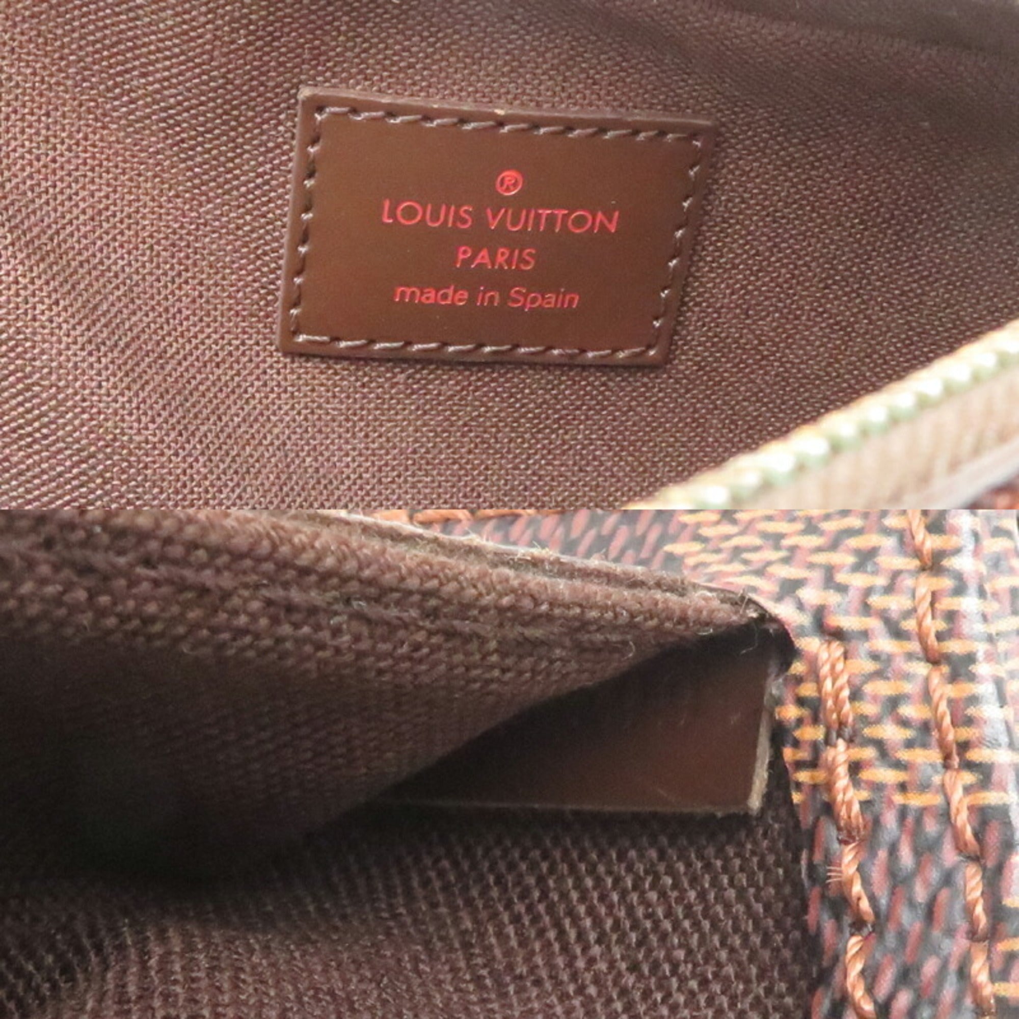 Louis Vuitton Damier Brown Damier Canvas Galle Leather Sling Bag (Pre-Owned)