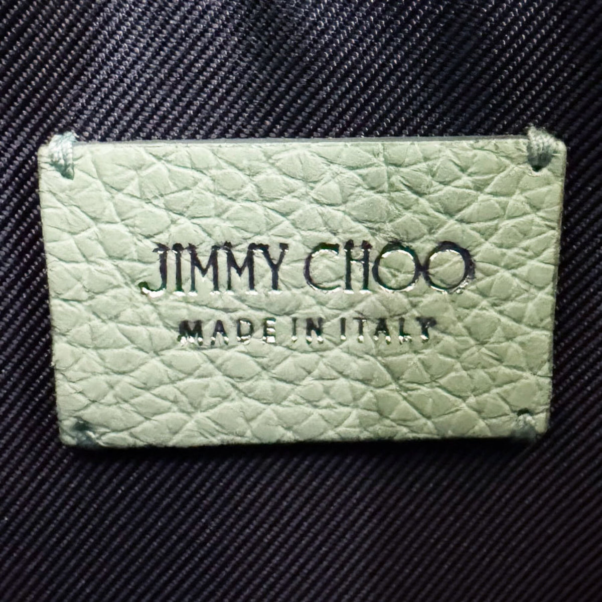 Jimmy Choo Green Leather Handbag Shoulder Bag (Pre-Owned)