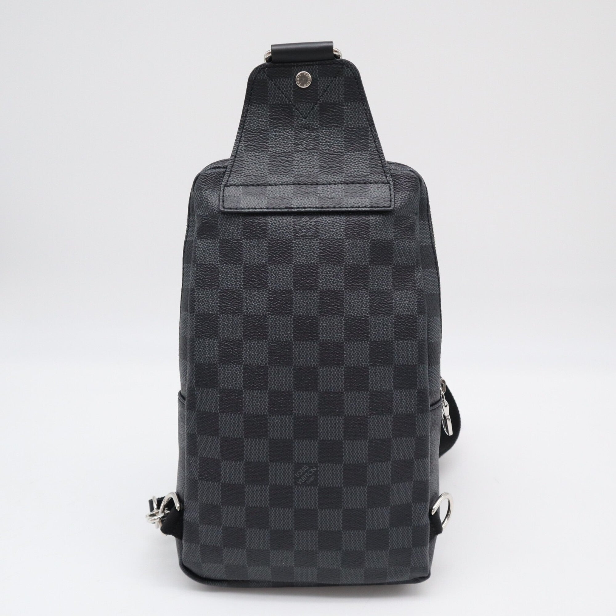 Louis Vuitton Damier Graphite Black Coated Canvas Leather Shoulder Bag (Pre-Owned)