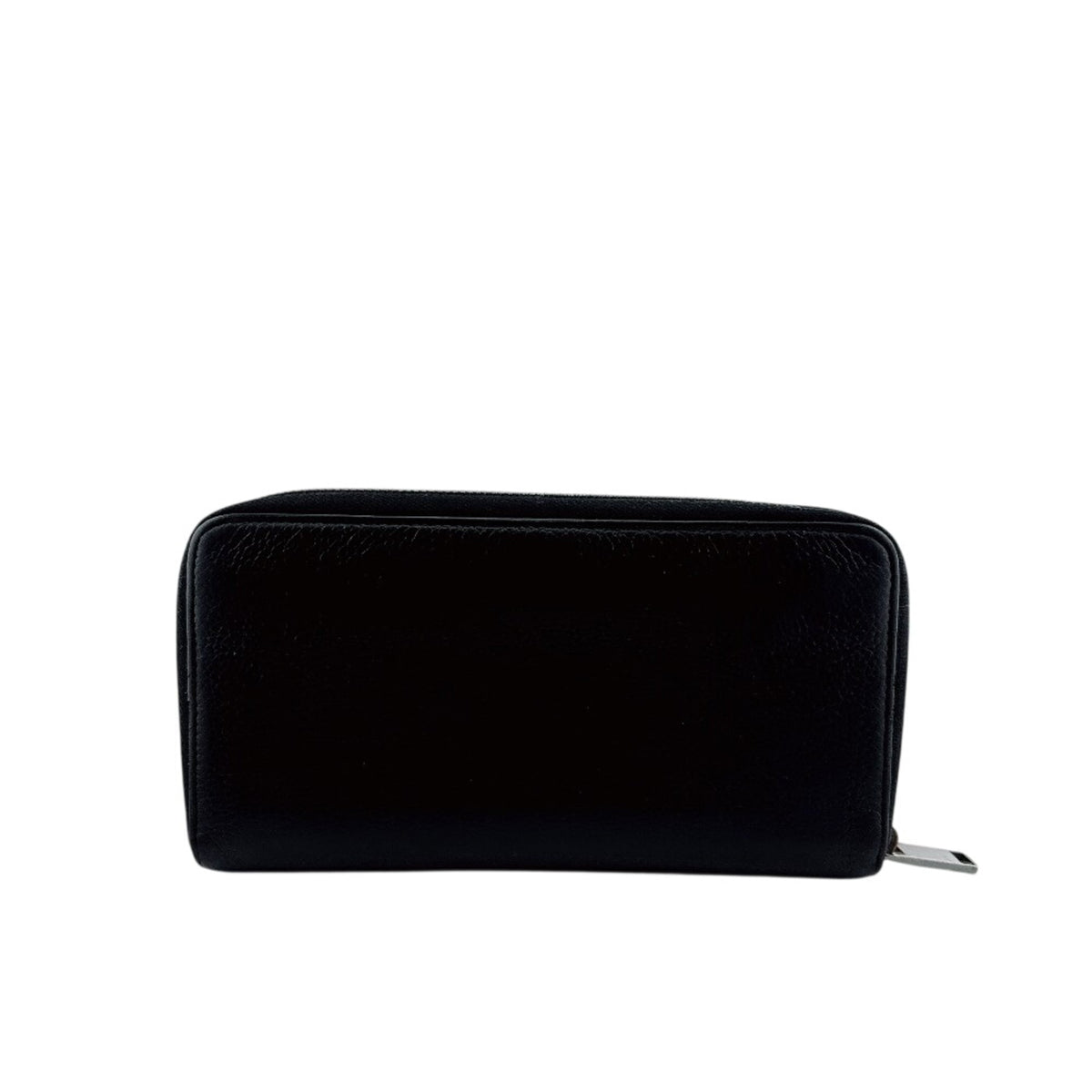 Christian Dior Black Leather Long Wallet (Bi-Fold) (Pre-Owned)