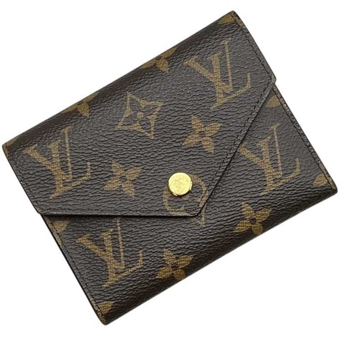 Louis Vuitton Brown Monogram Pink Rose Ballerine Monogram Wallet (Tri-Fold) (Pre-Owned)