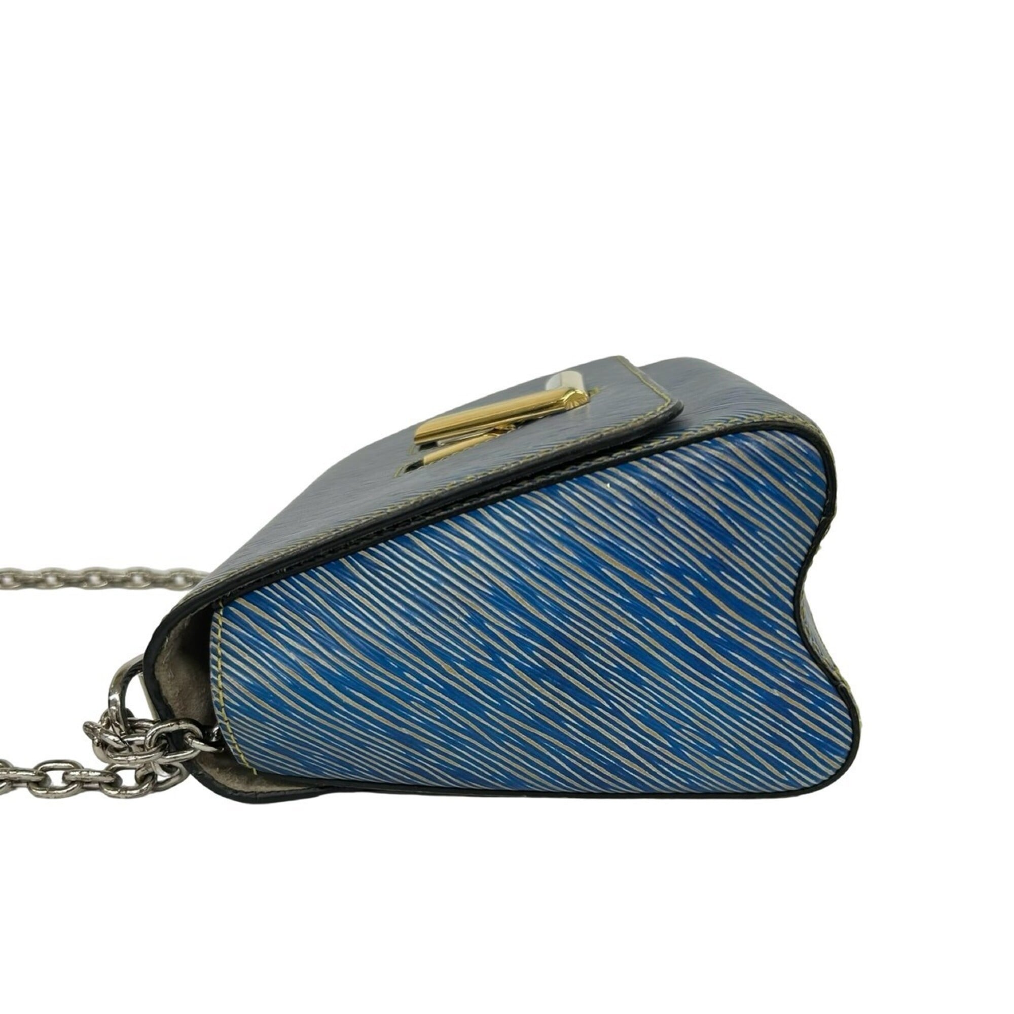 Louis Vuitton Blue Leather Pochette Shoulder Bag (Pre-Owned)