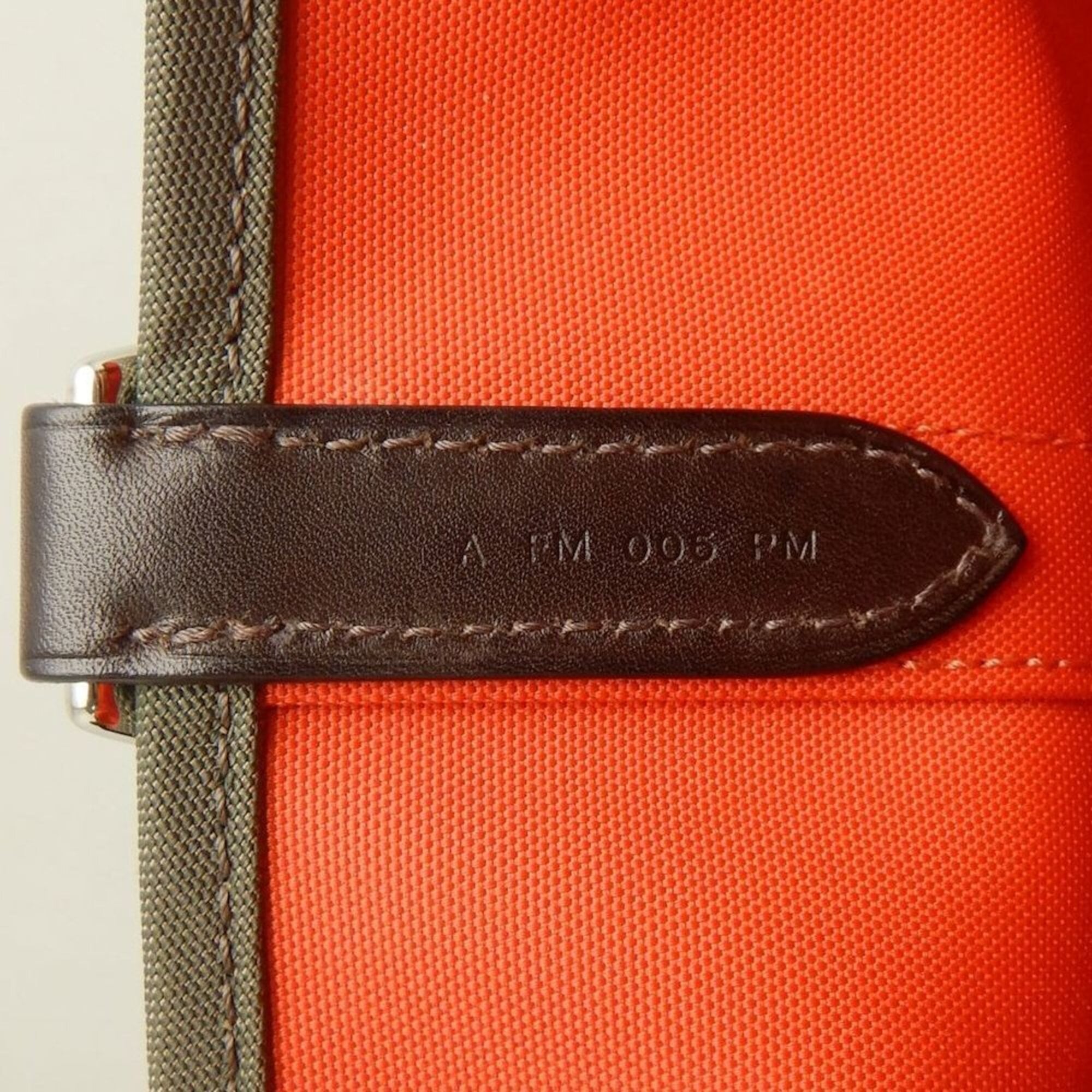 Hermes Khaki Canvas Tote Bag (Pre-Owned)
