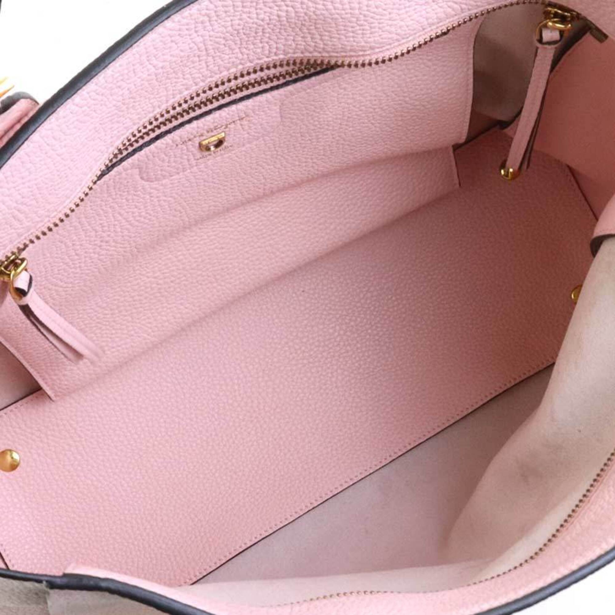 Salvatore Ferragamo Pink Leather Handbag Shoulder Bag (Pre-Owned)