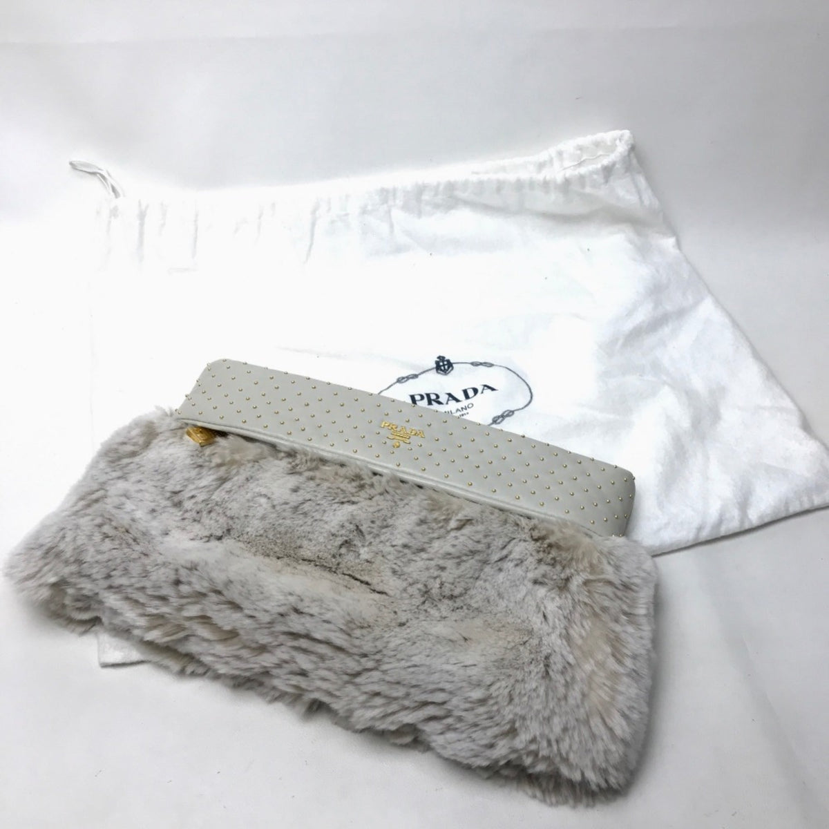 Prada White Other Clutch Bag (Pre-Owned)