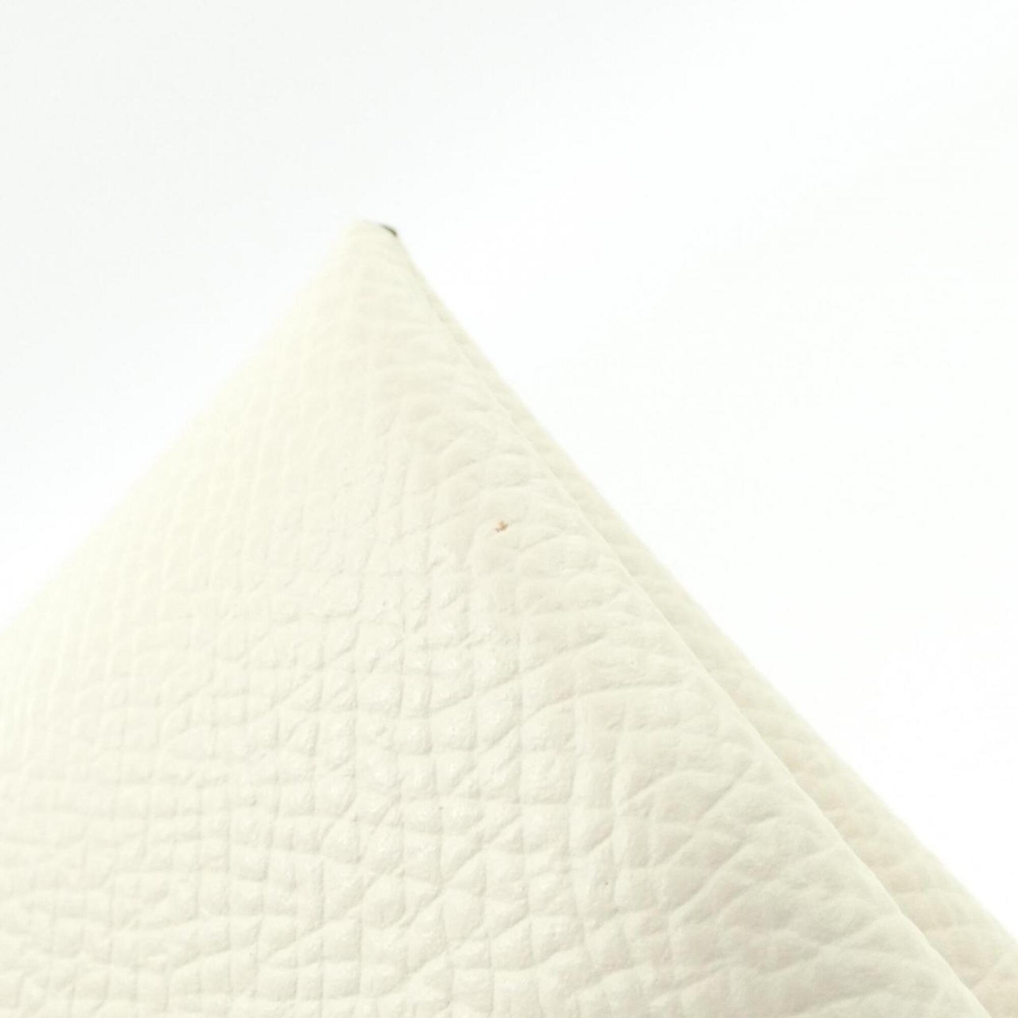 Hermes White Epsom Leather Coin Purse/Coin Case (Pre-Owned)