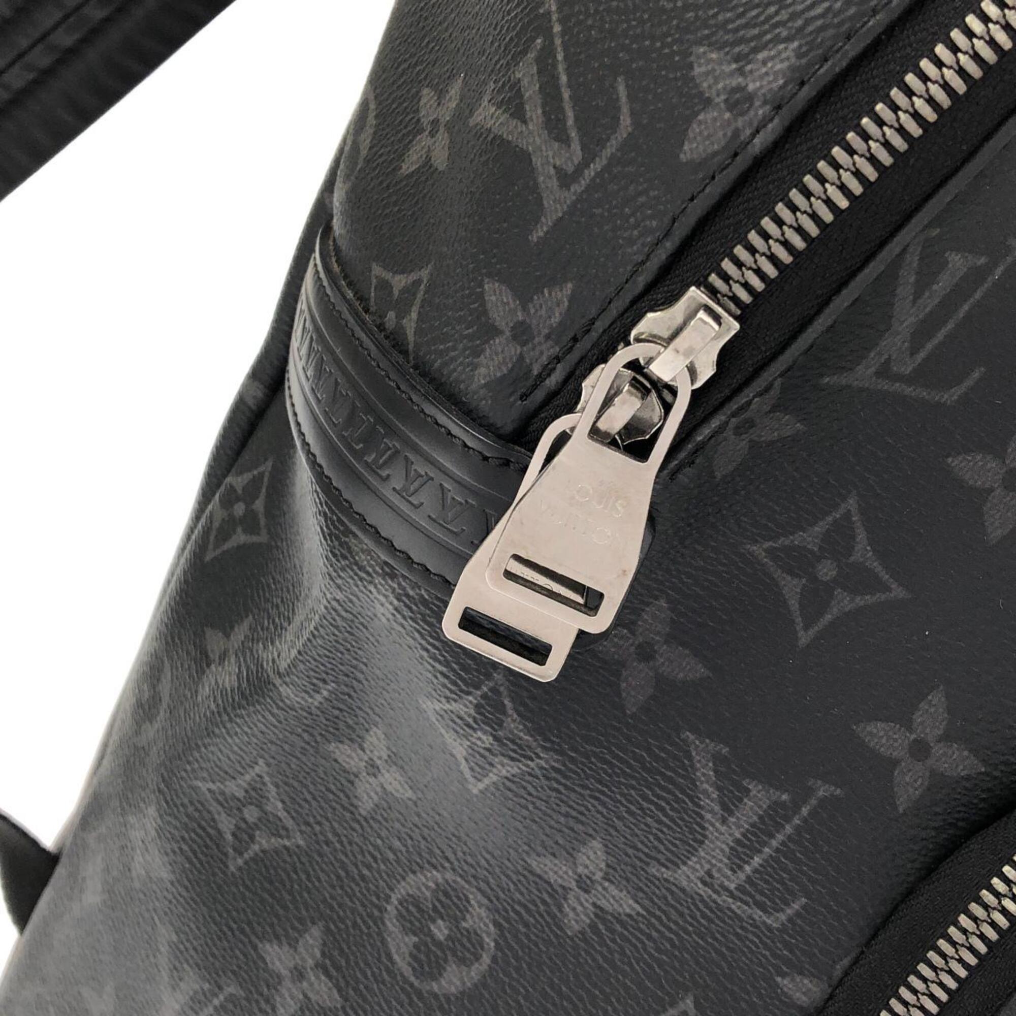 Louis Vuitton Monogram Eclipse Black Coated Canvas Backpack (Pre-Owned)