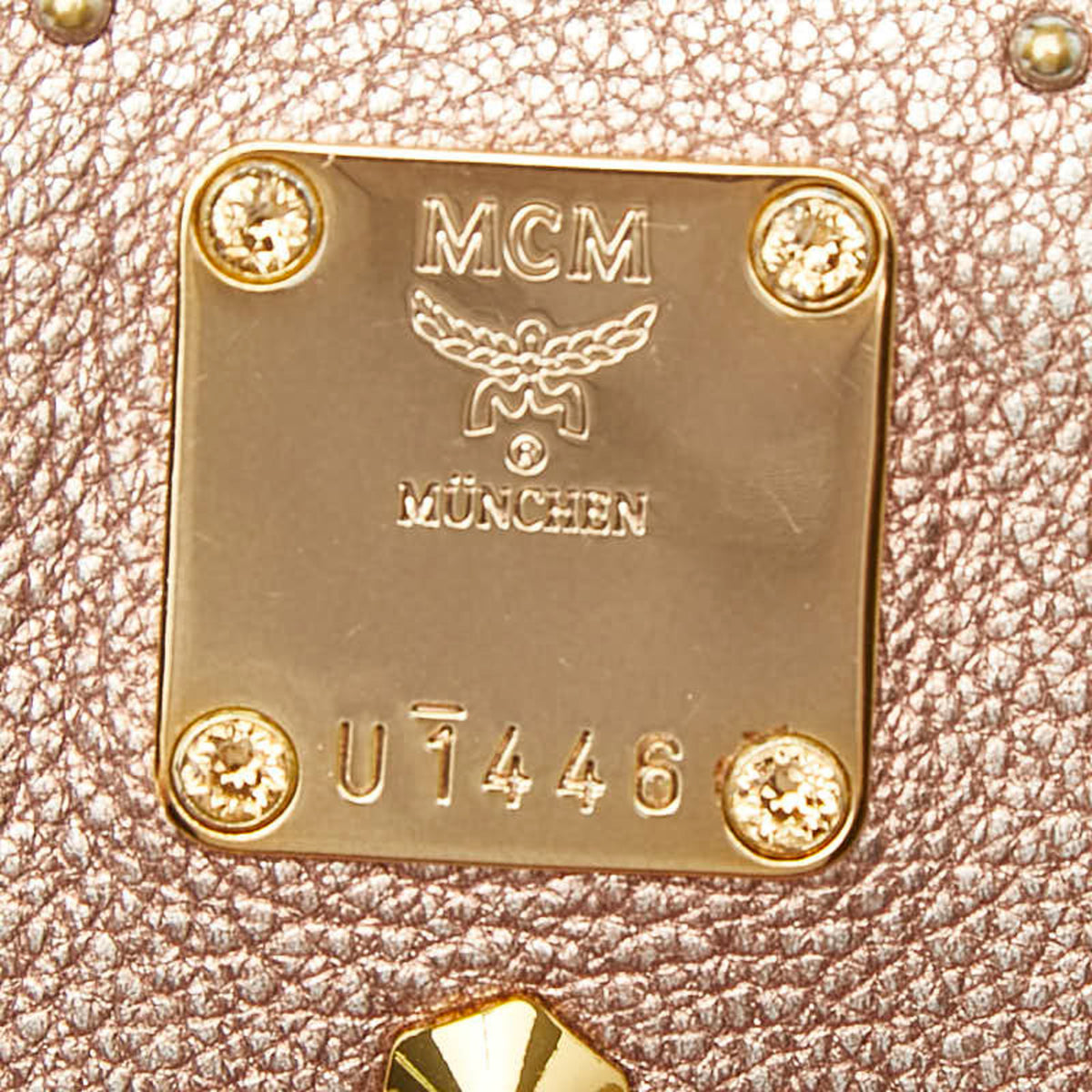 Mcm Pink Leather Backpack (Pre-Owned)