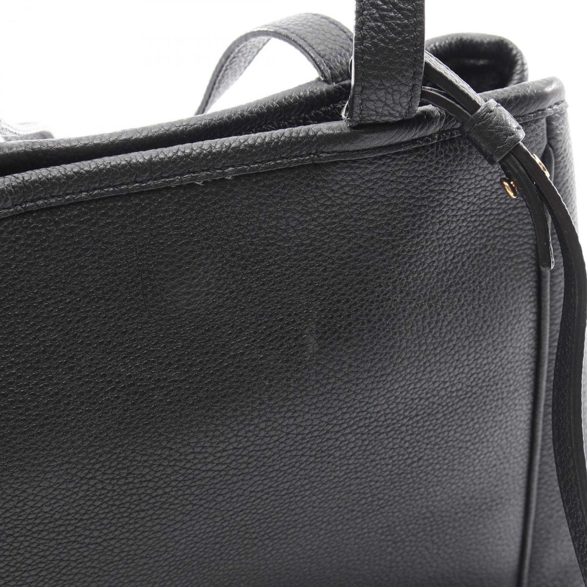 Celine Black Leather Handbag Tote Bag (Pre-Owned)
