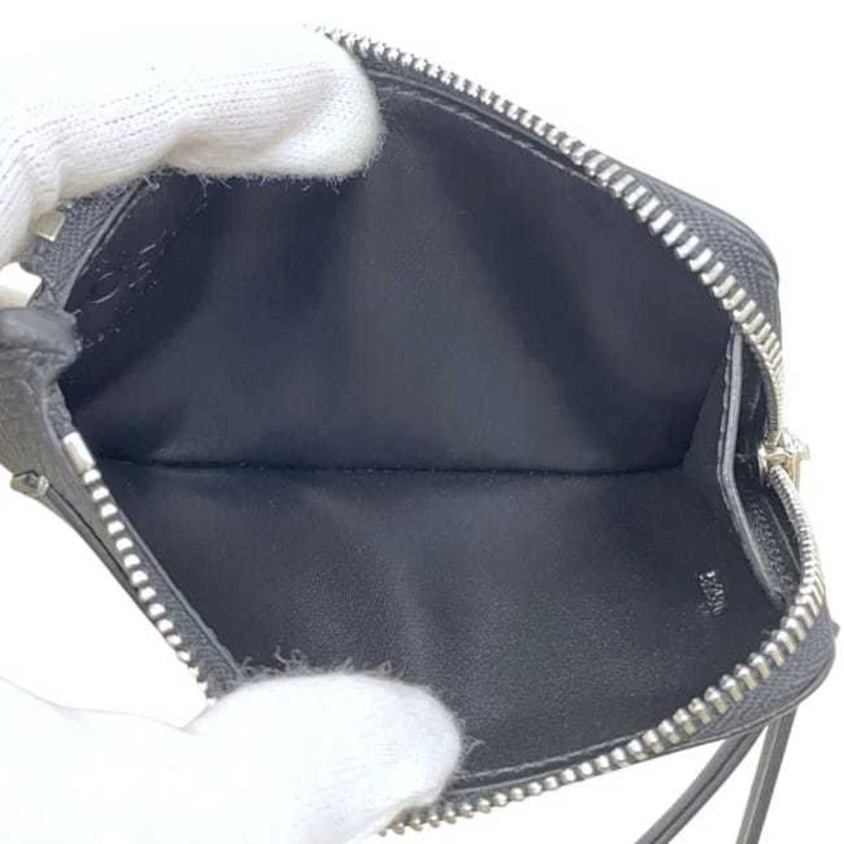 Loewe Black Leather Coin Purse/Coin Case (Pre-Owned)