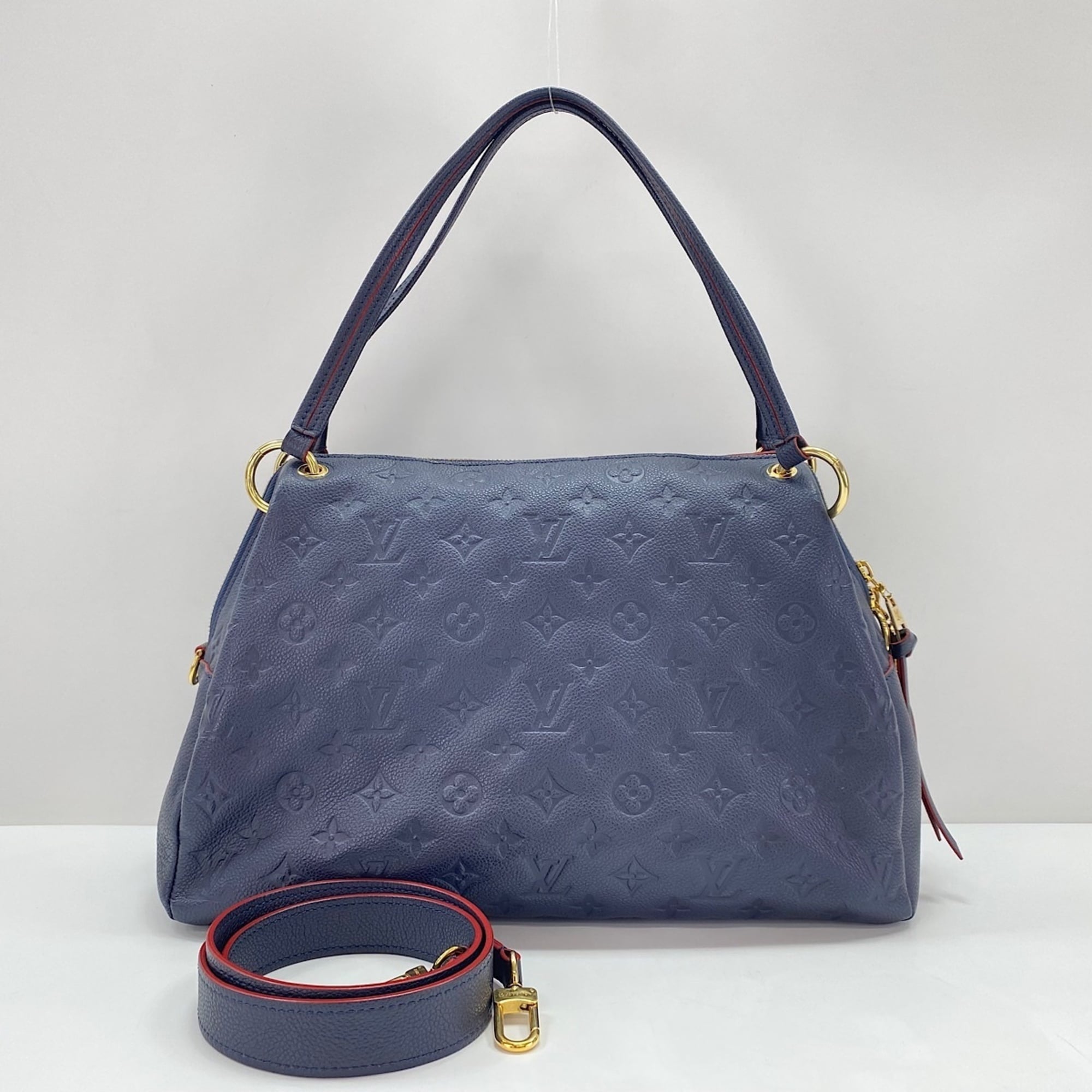 Louis Vuitton Navy Handbag (Pre-Owned)