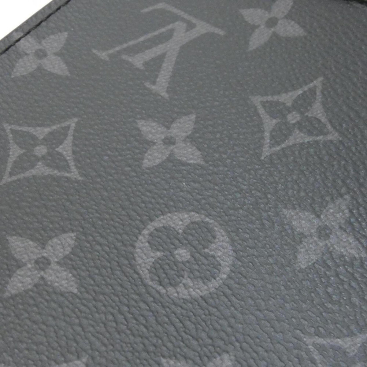 Louis Vuitton Black Gris Coated Canvas Pouch Shoulder Bag (Pre-Owned)