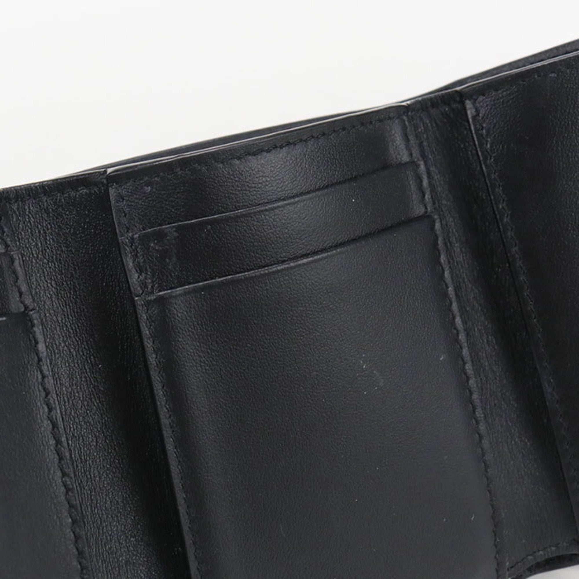 Celine Black Pvc Wallet (Tri-Fold) (Pre-Owned)