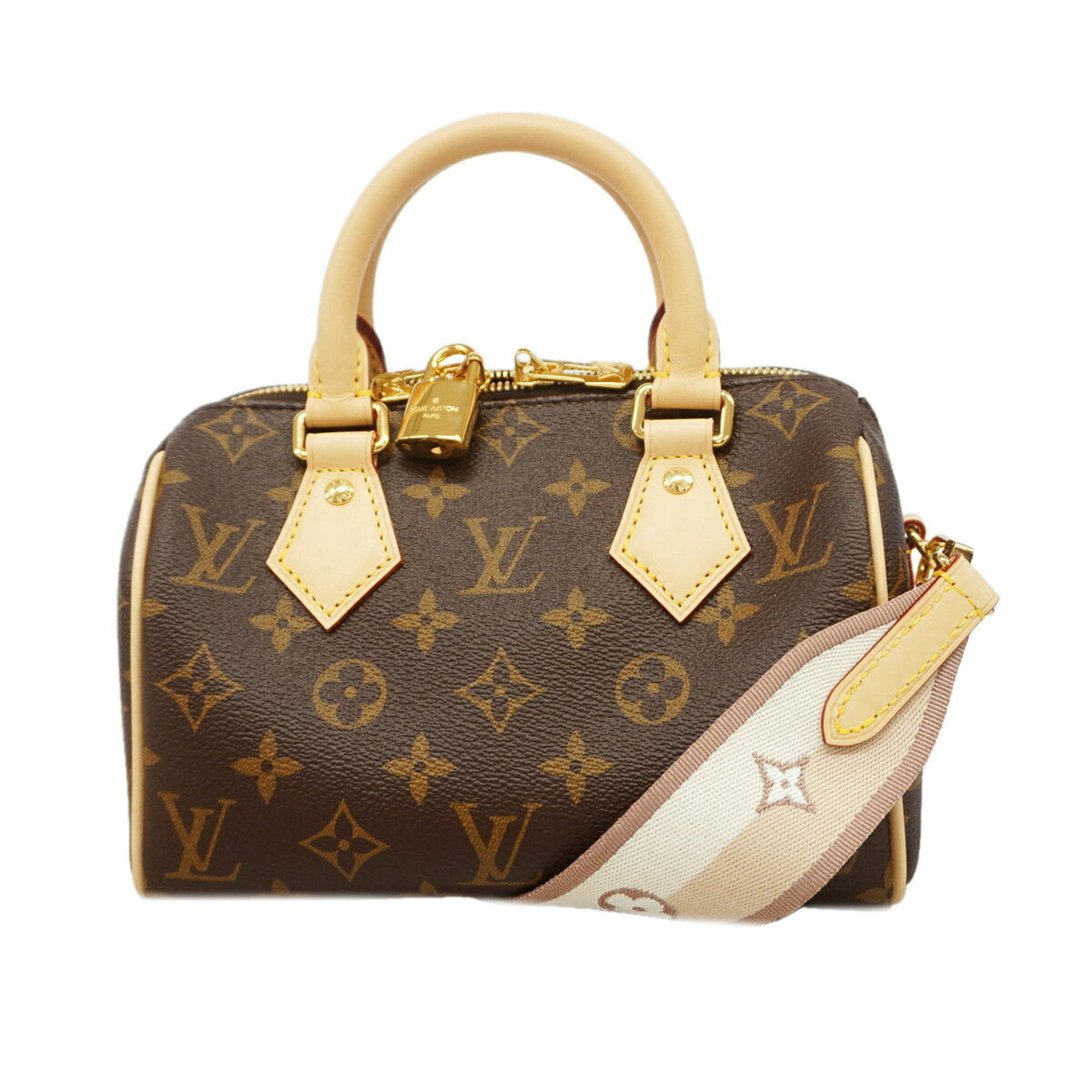 Louis Vuitton Beige Brown Handbag (Pre-Owned)