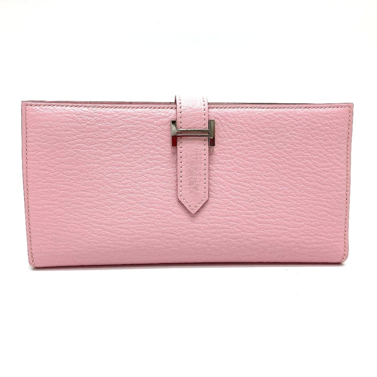 Hermes Pink Chevre Myzore Leather Wallet (Bi-Fold) (Pre-Owned)