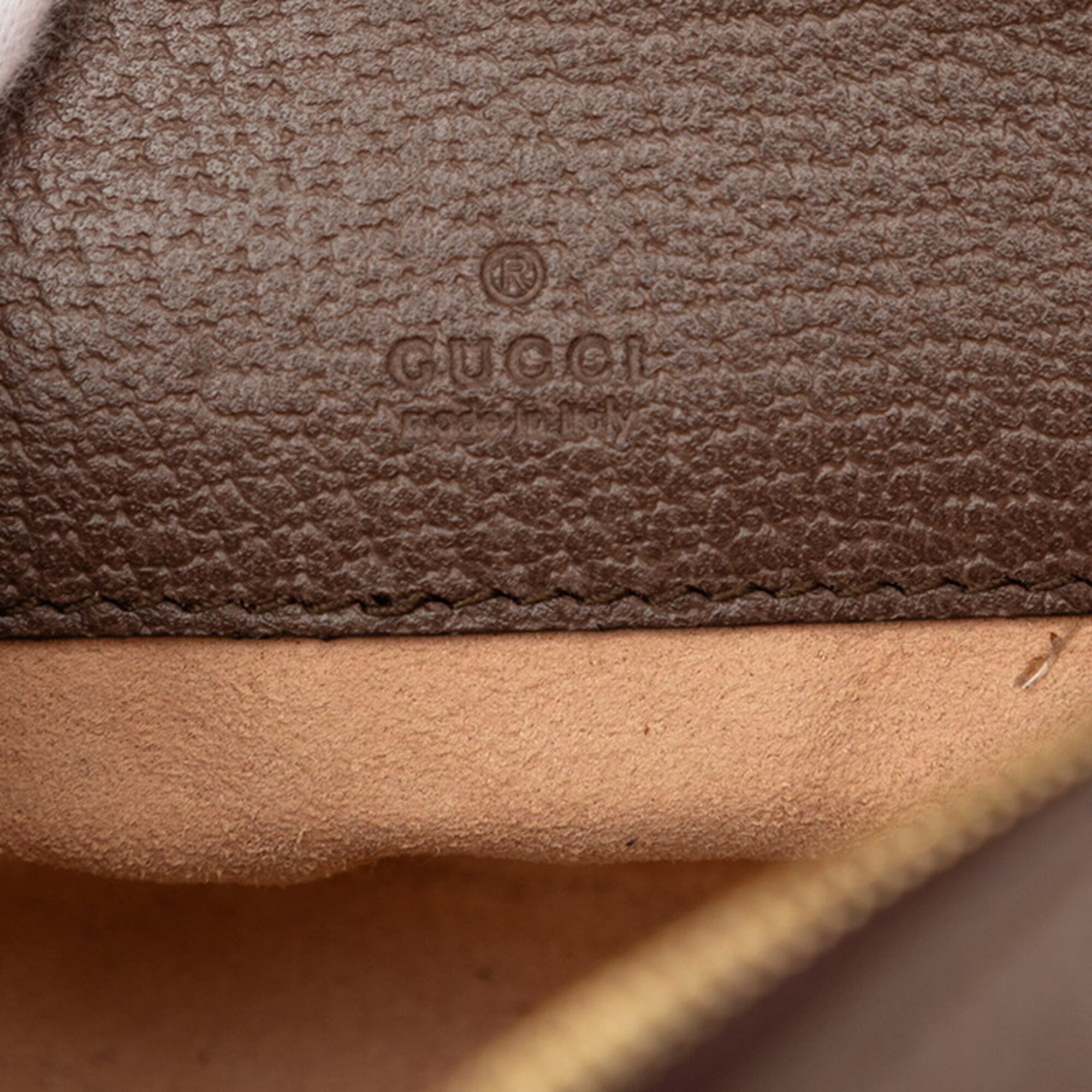 Gucci Beige Brown Pvc Leather Backpack (Pre-Owned)