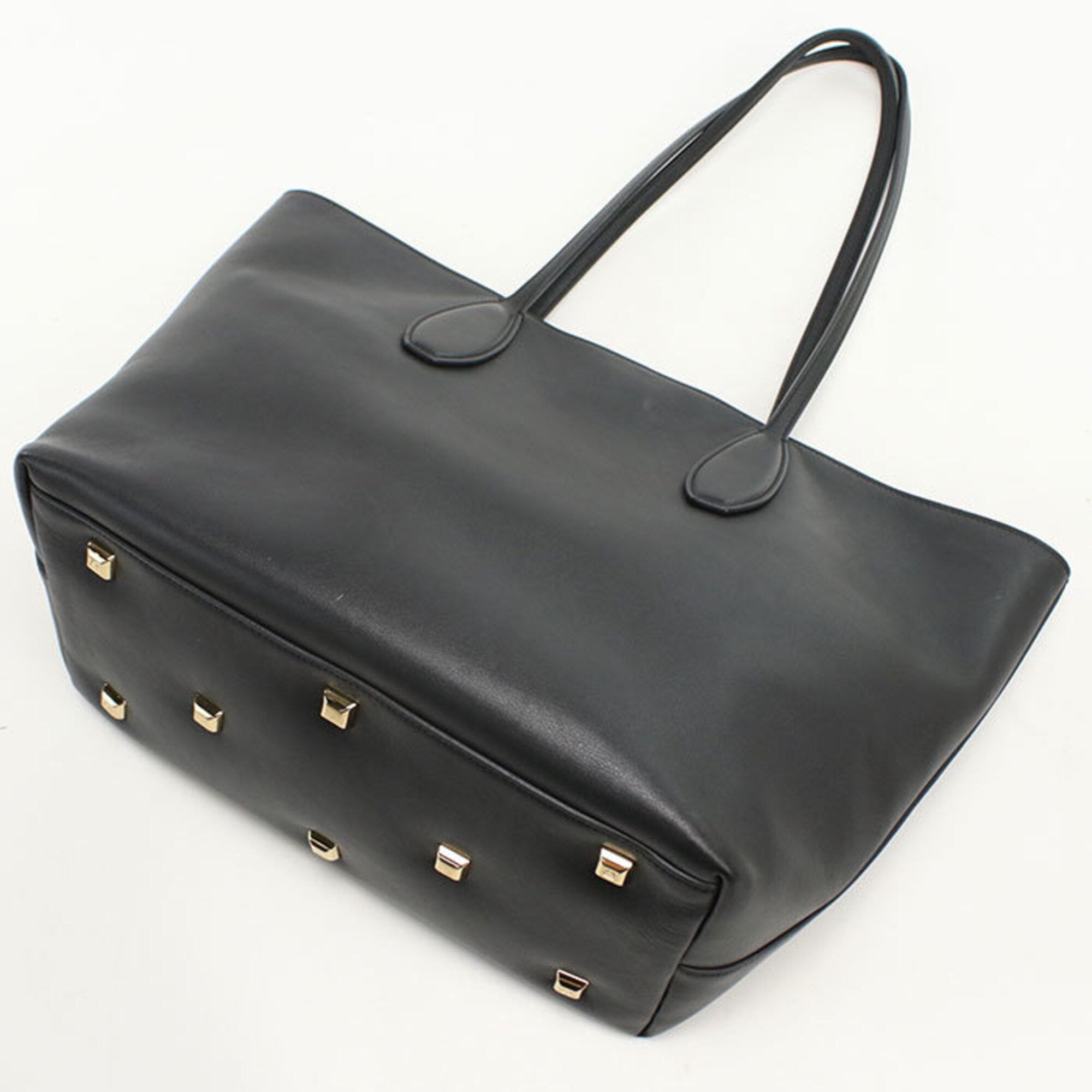 Salvatore Ferragamo Black Leather Tote Bag (Pre-Owned)