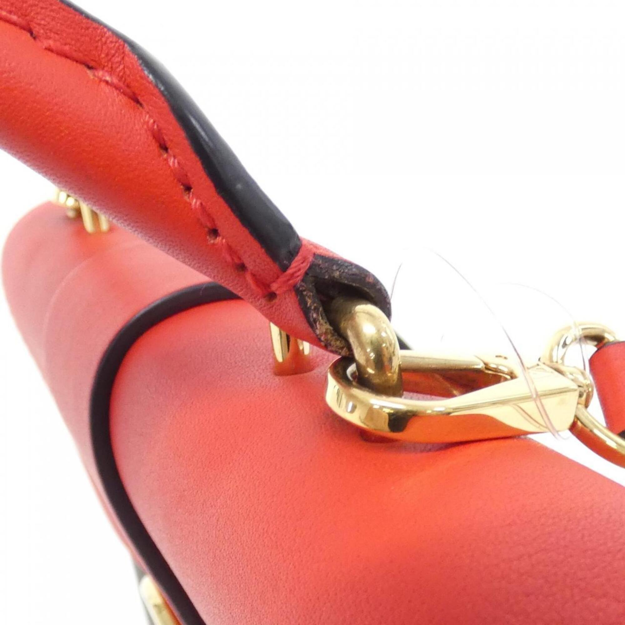 Louis Vuitton Brown Coquelicots Red Color Coated Canvas Leather Handbag (Pre-Owned)