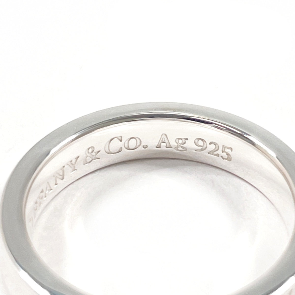 Tiffany Silver Silver 925 Band Ring (Pre-Owned)
