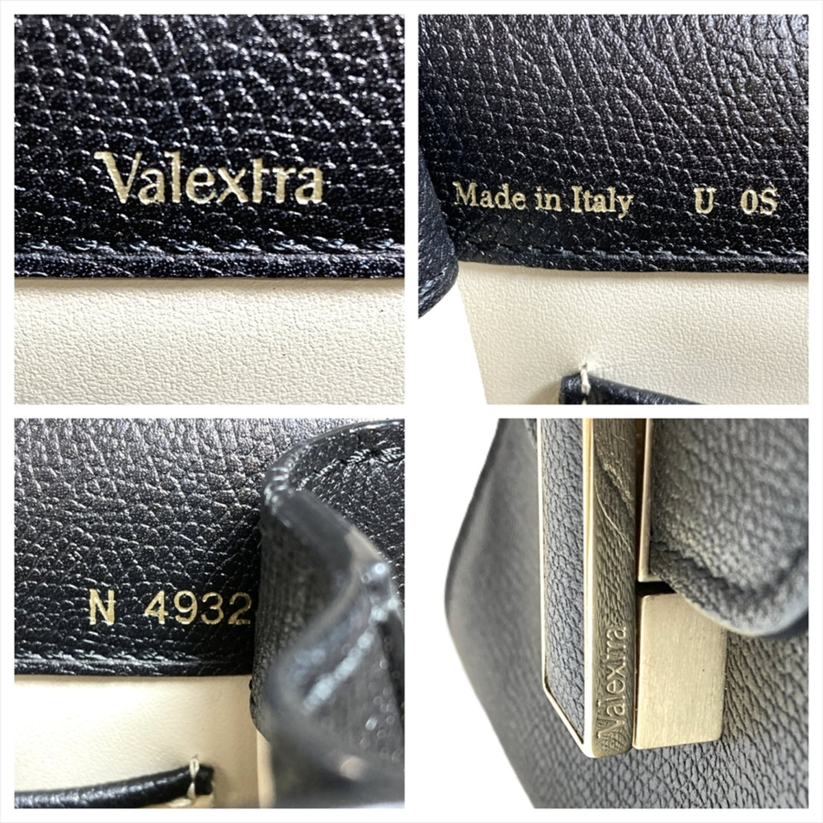 Valextra Black Leather Shoulder Bag (Pre-Owned)