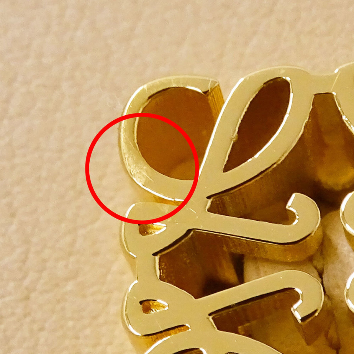 Loewe Beige Leather Handbag Shoulder Bag (Pre-Owned)