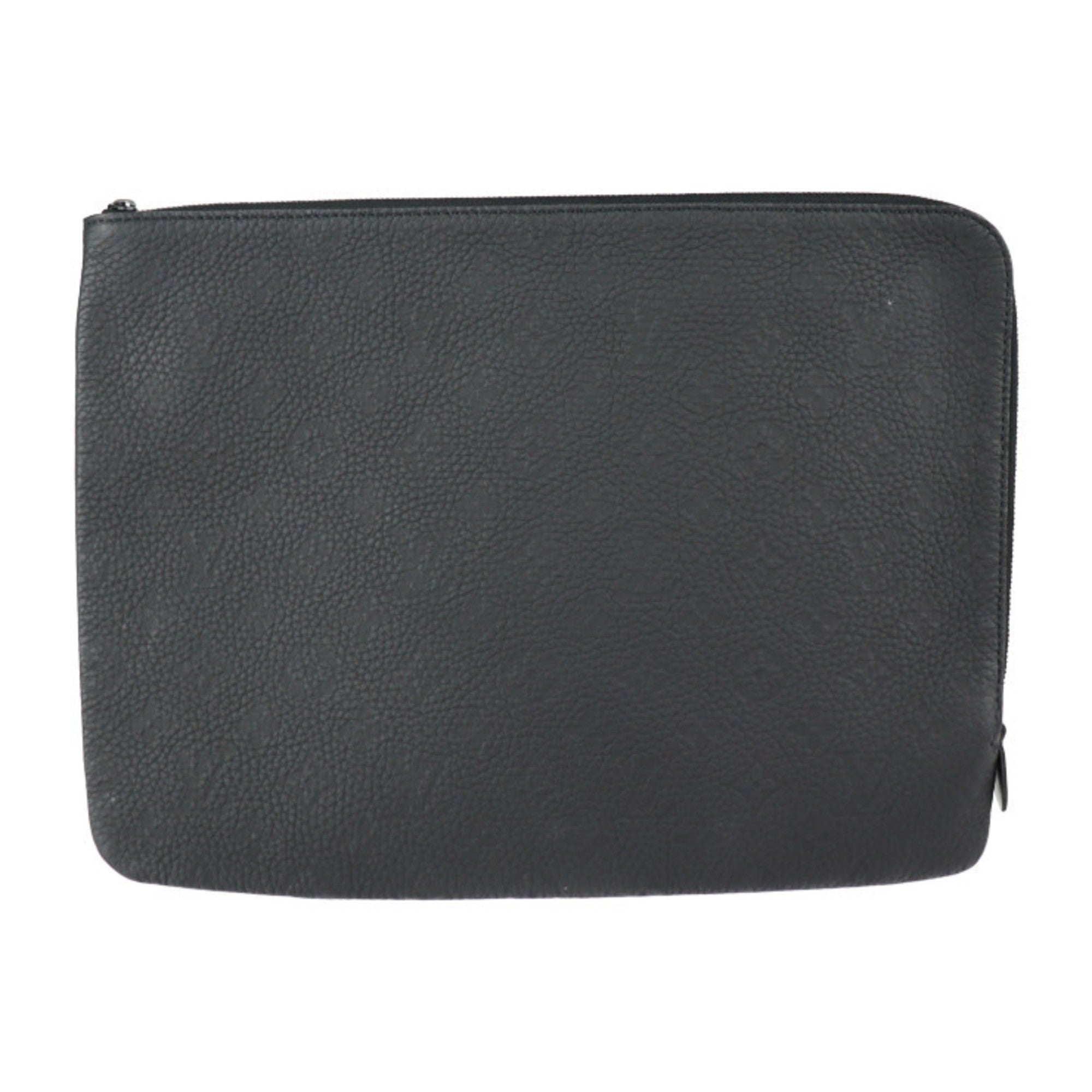Louis Vuitton Black Leather Clutch Bag (Pre-Owned)