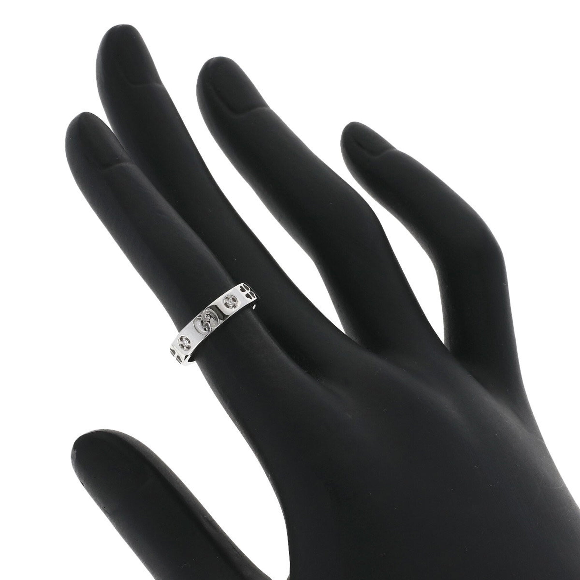 Gucci White Gold White Gold (18K) Band Ring (Pre-Owned)