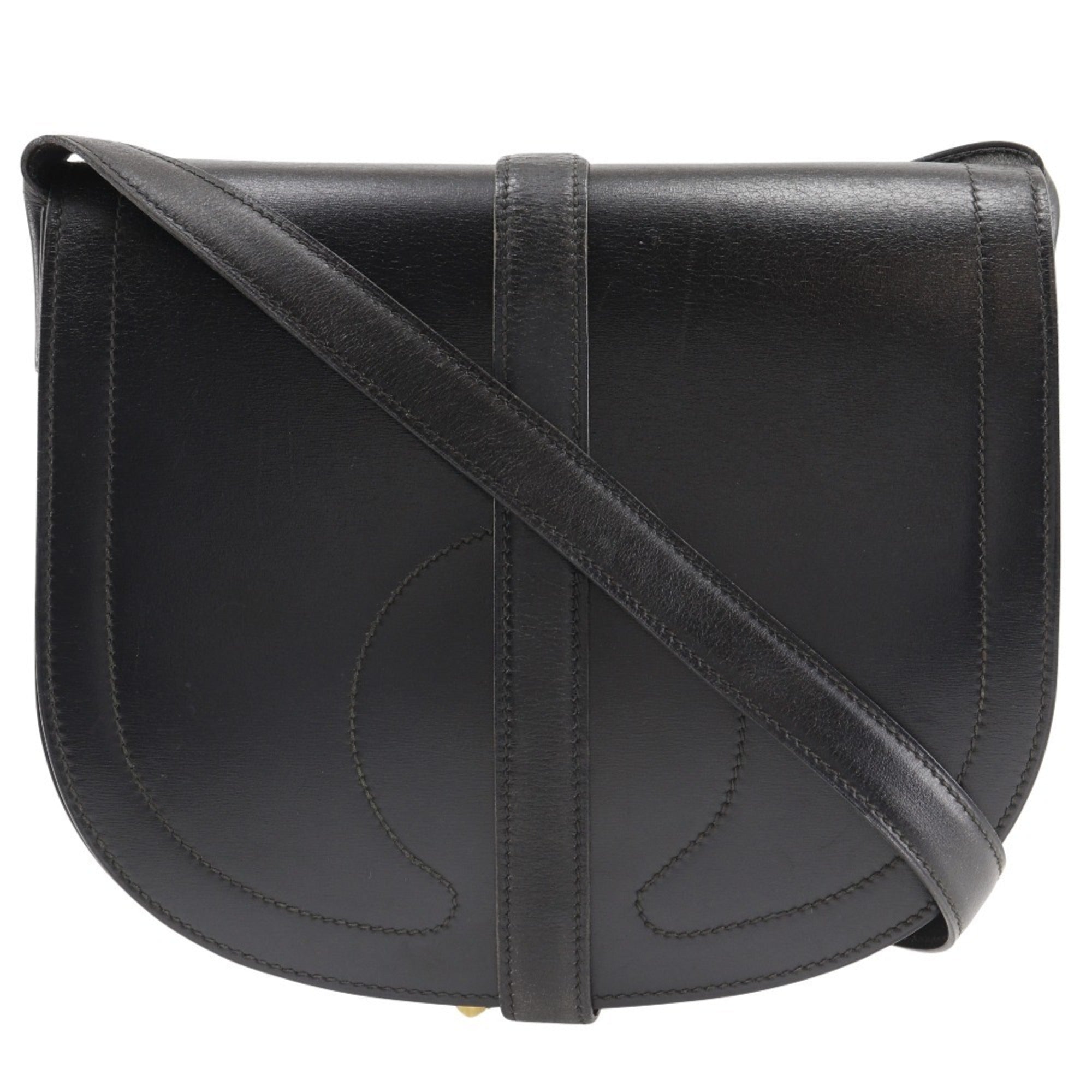 Hermes Box Calf Leather Shoulder Bag (Pre-Owned)