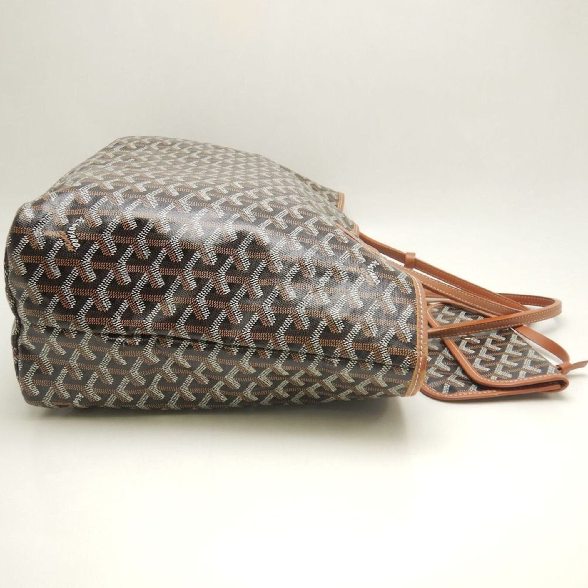 Goyard Saint Louis Black Coated Canvas Tote Bag (Pre-Owned)
