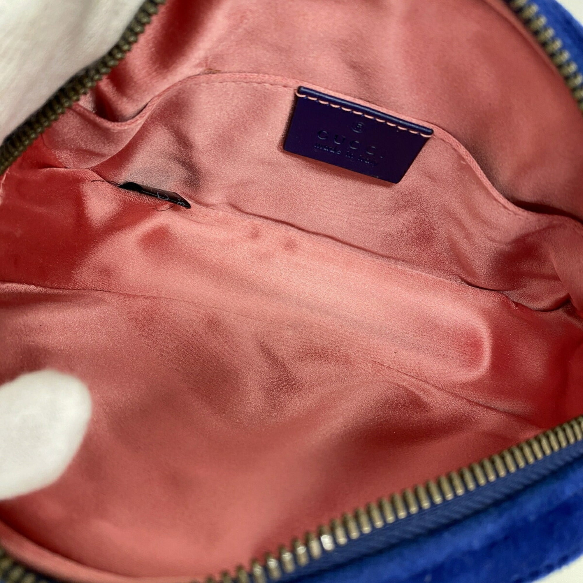 Gucci Blue Suede Fanny Pack (Pre-Owned)