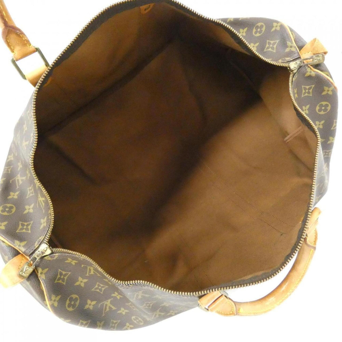 Louis Vuitton Monogram Marron Coated Canvas Boston Bag (Pre-Owned)
