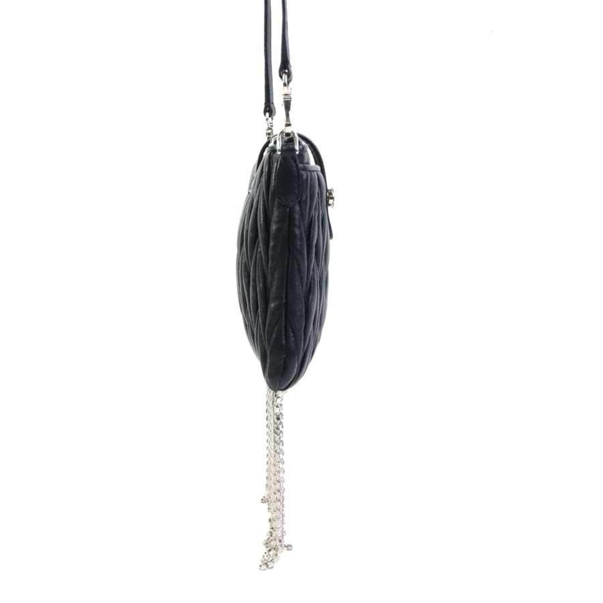 Miu Miu Black Leather Shoulder Bag (Pre-Owned)