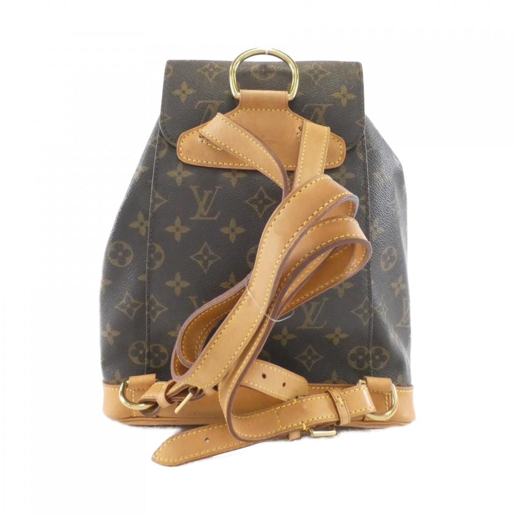 Louis Vuitton Monogram Marron Coated Canvas Backpack (Pre-Owned)