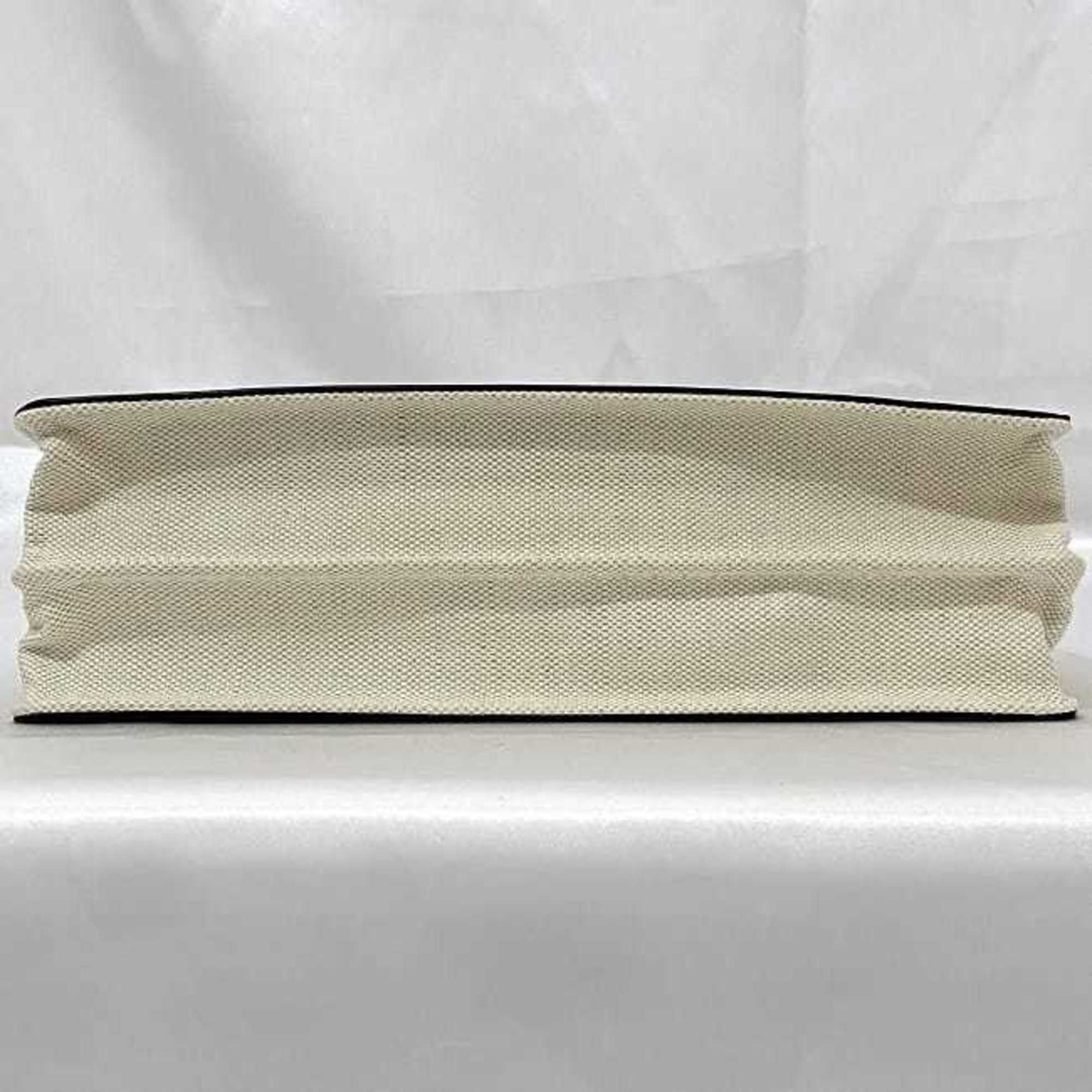 Balenciaga Black White Canvas Shoulder Bag (Pre-Owned)
