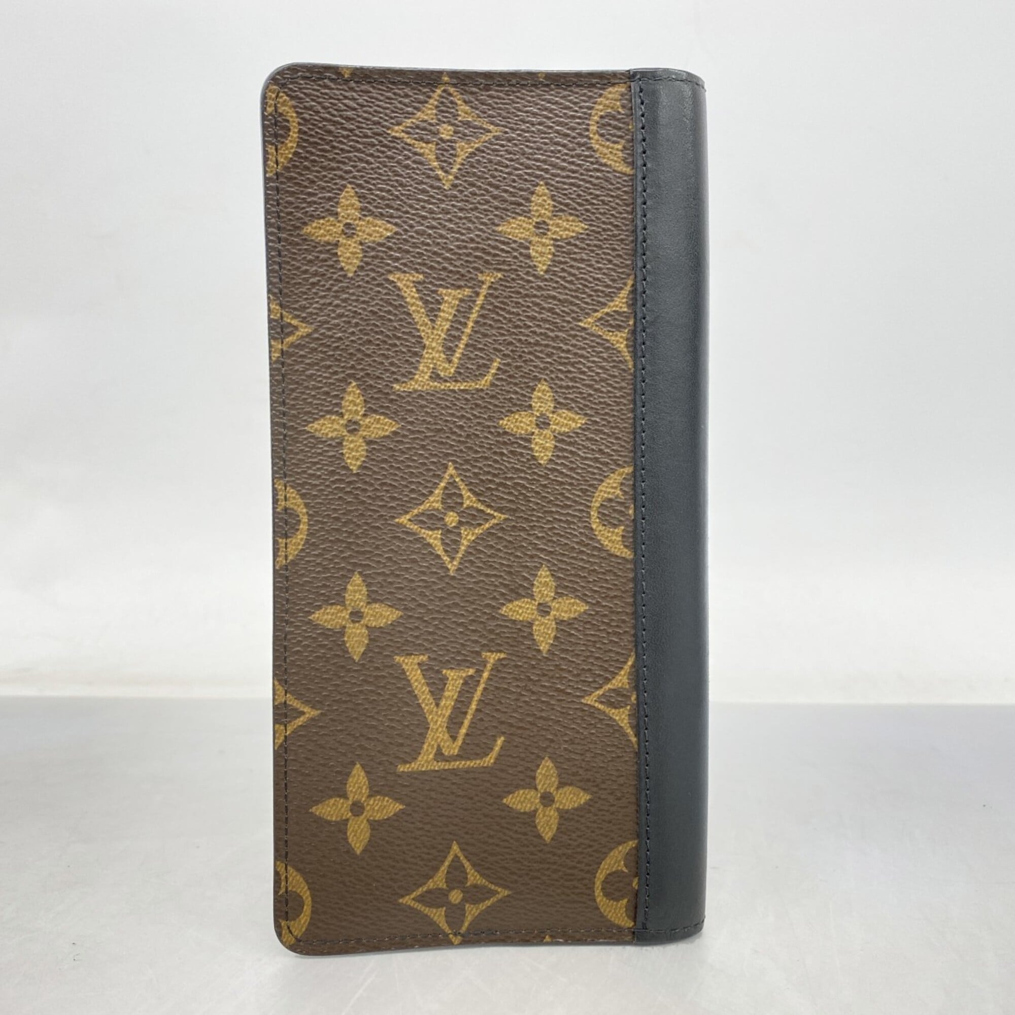 Louis Vuitton Black Brown Long Wallet (Bi-Fold) (Pre-Owned)