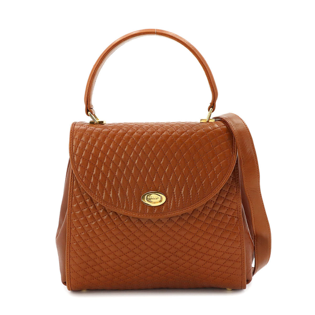 Bally Brown Leather Handbag (Pre-Owned)
