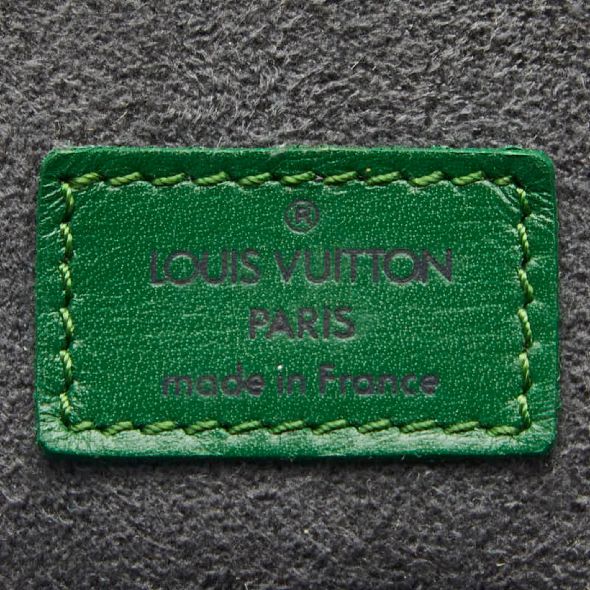 Louis Vuitton Borneo Green Leather Pouch (Pre-Owned)