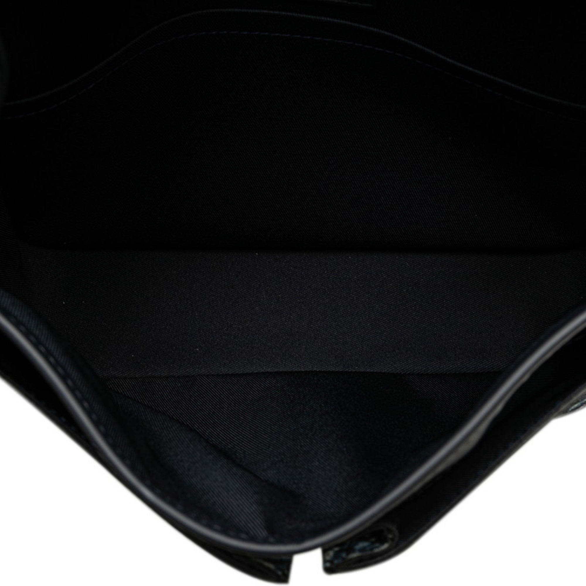 Louis Vuitton Navy Pvc Leather Messenger Bag (Pre-Owned)