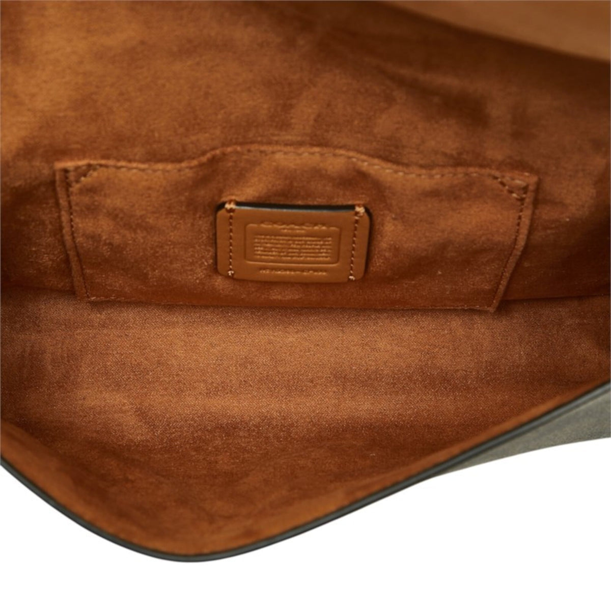 Coach Signature Brown Pvc Leather Shoulder Bag (Pre-Owned)