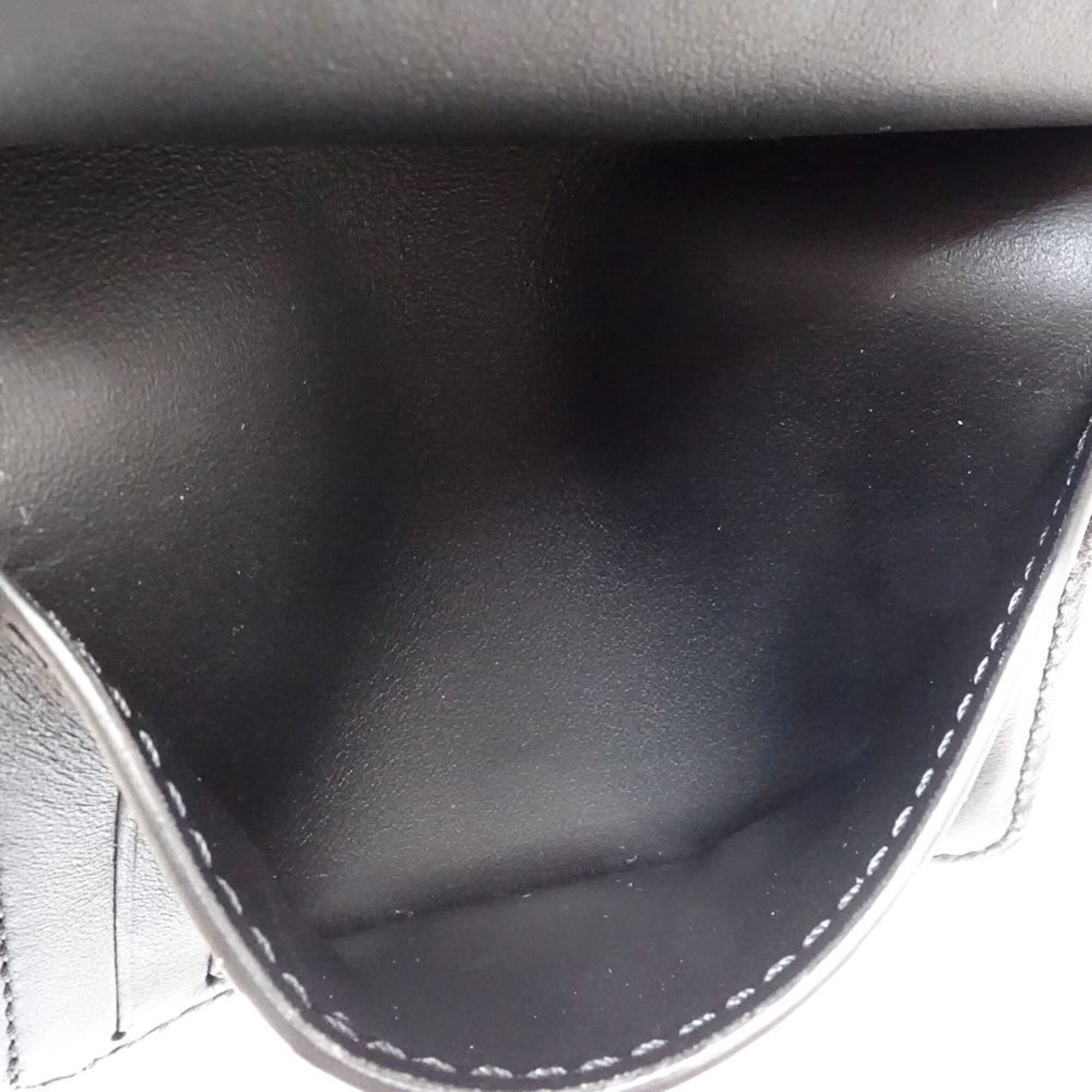 Louis Vuitton Monogram Black Leather Wallet (Bi-Fold) (Pre-Owned)