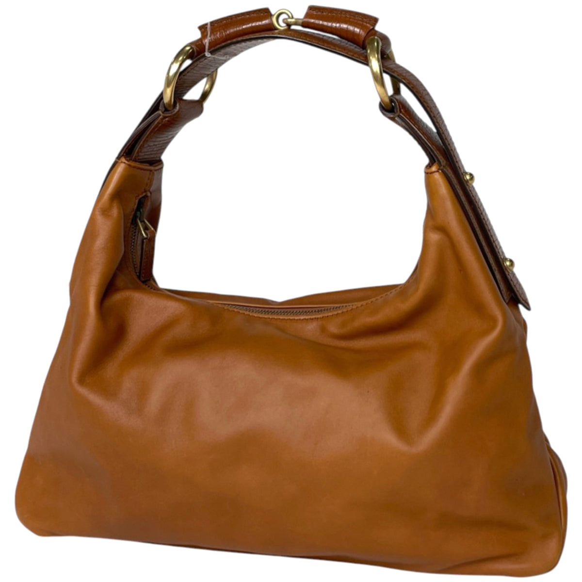 Gucci Brown Leather Shoulder Bag (Pre-Owned)