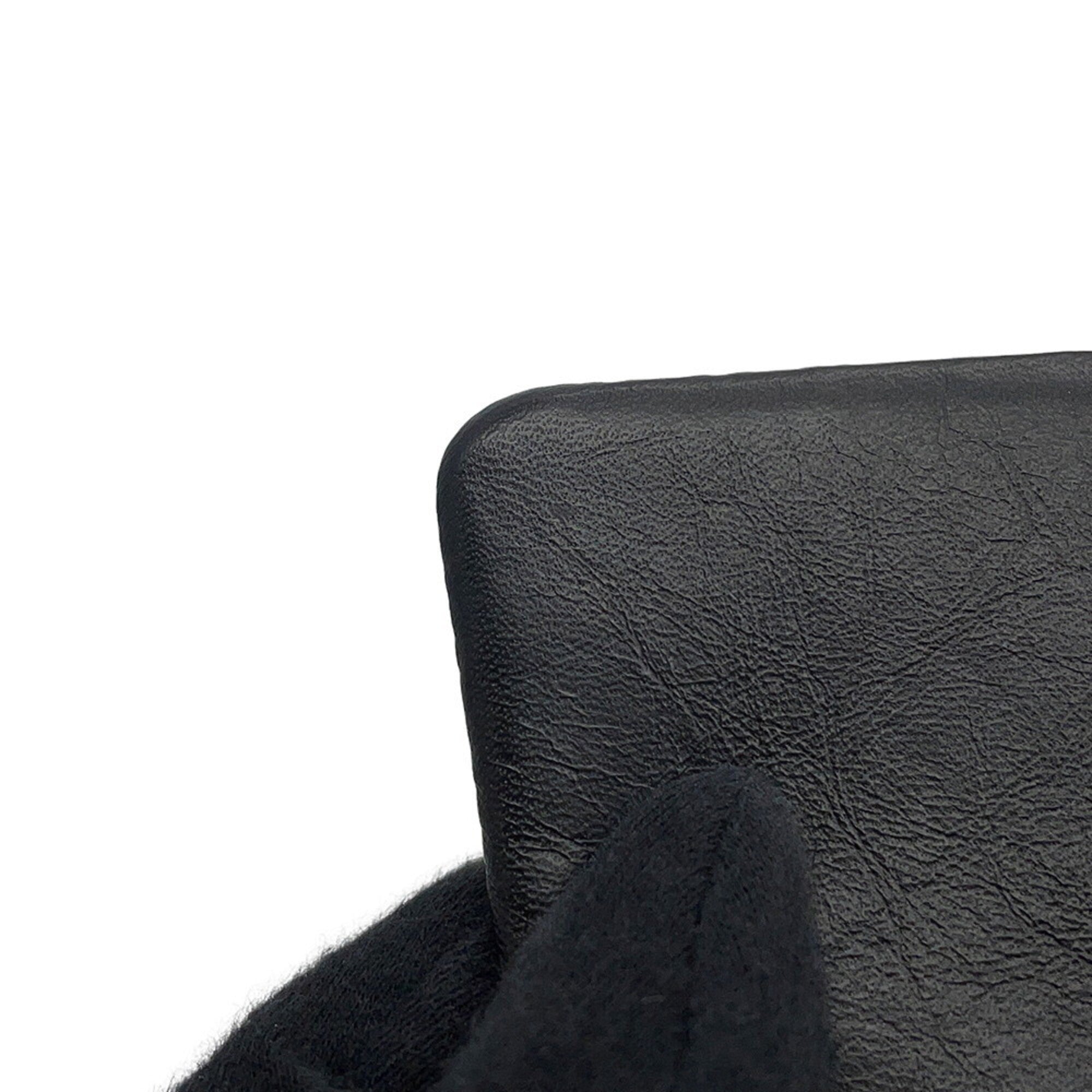 Chanel Matelasse Black Leather Handbag Shoulder Bag (Pre-Owned)