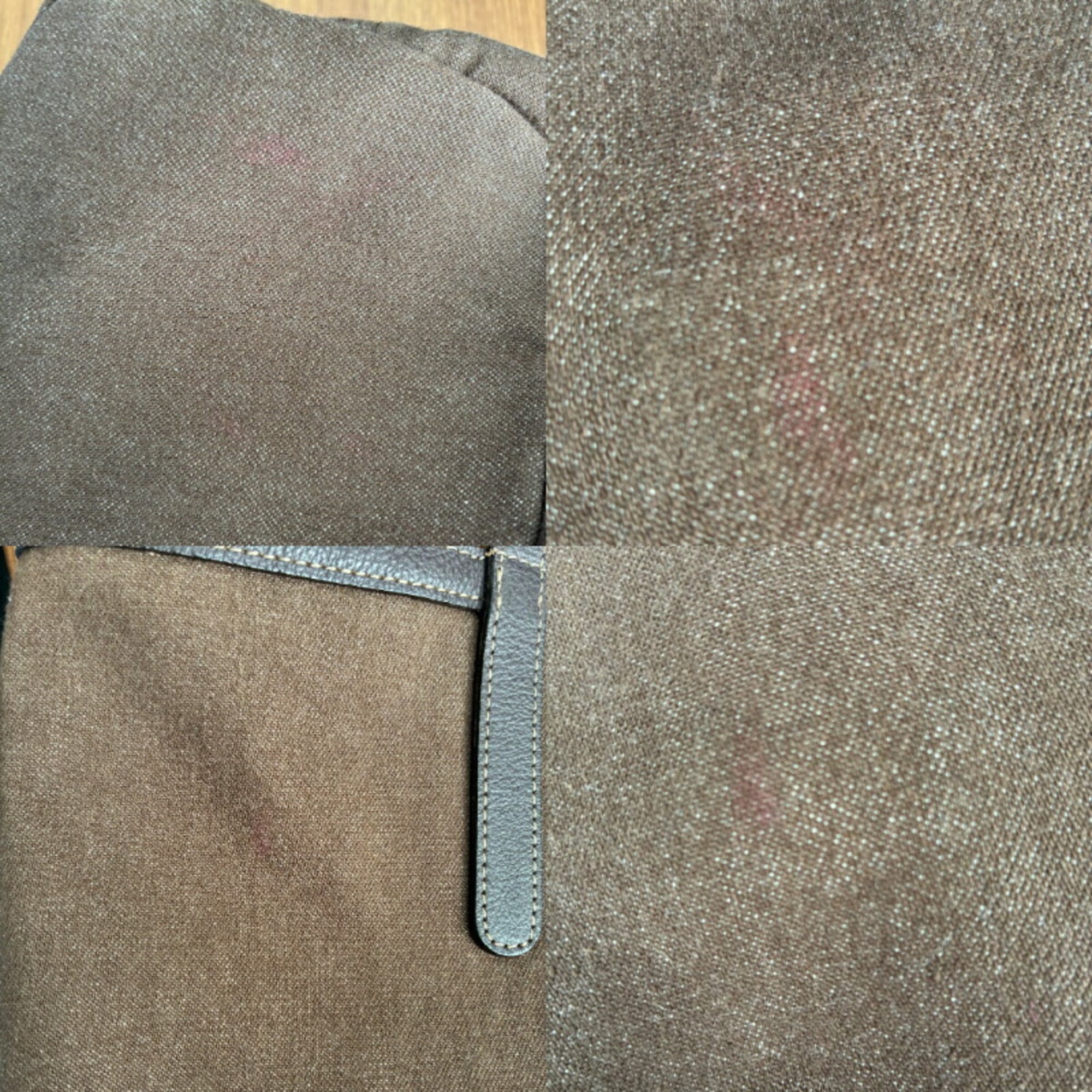 Burberry Brown Multi-Color Canvas Wool Felt Tote Bag (Pre-Owned)