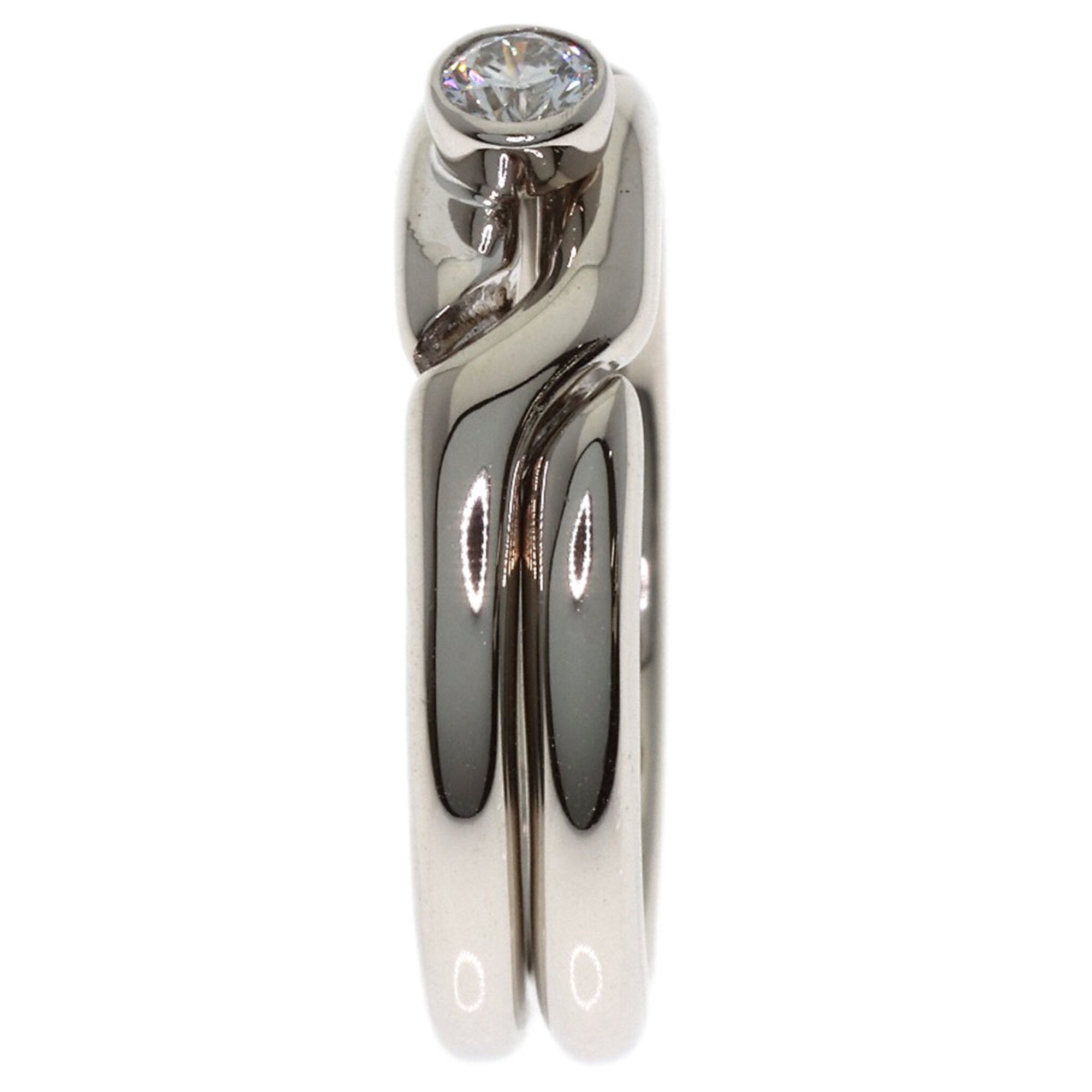 Tiffany White Gold (18K) Band Ring (Pre-Owned)