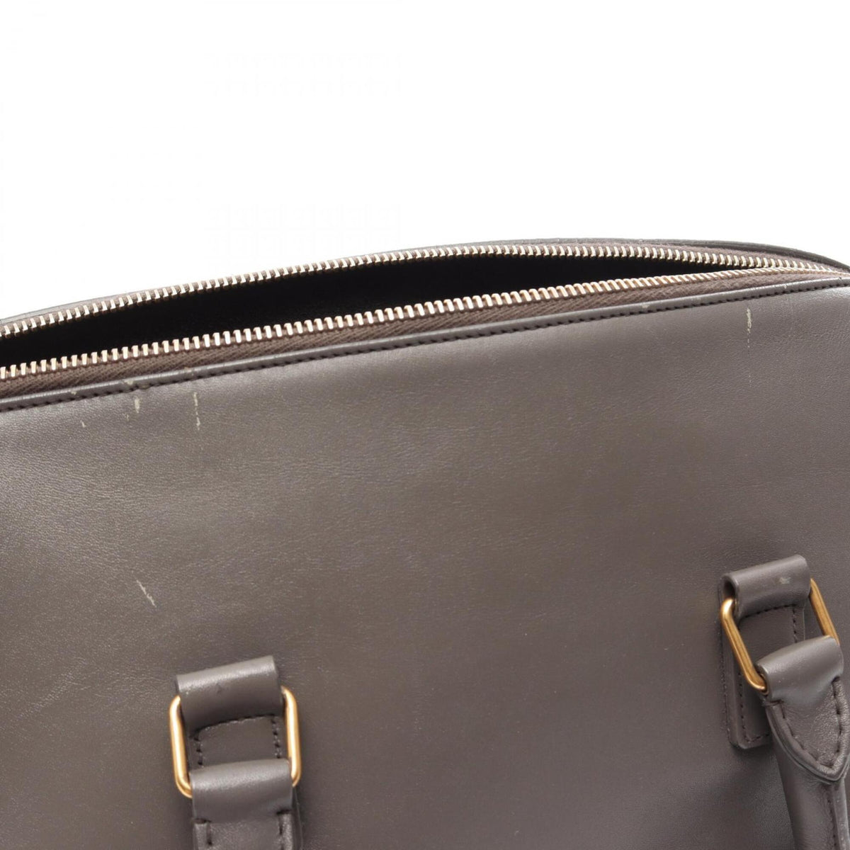 Saint Laurent Gray Leather Handbag (Pre-Owned)