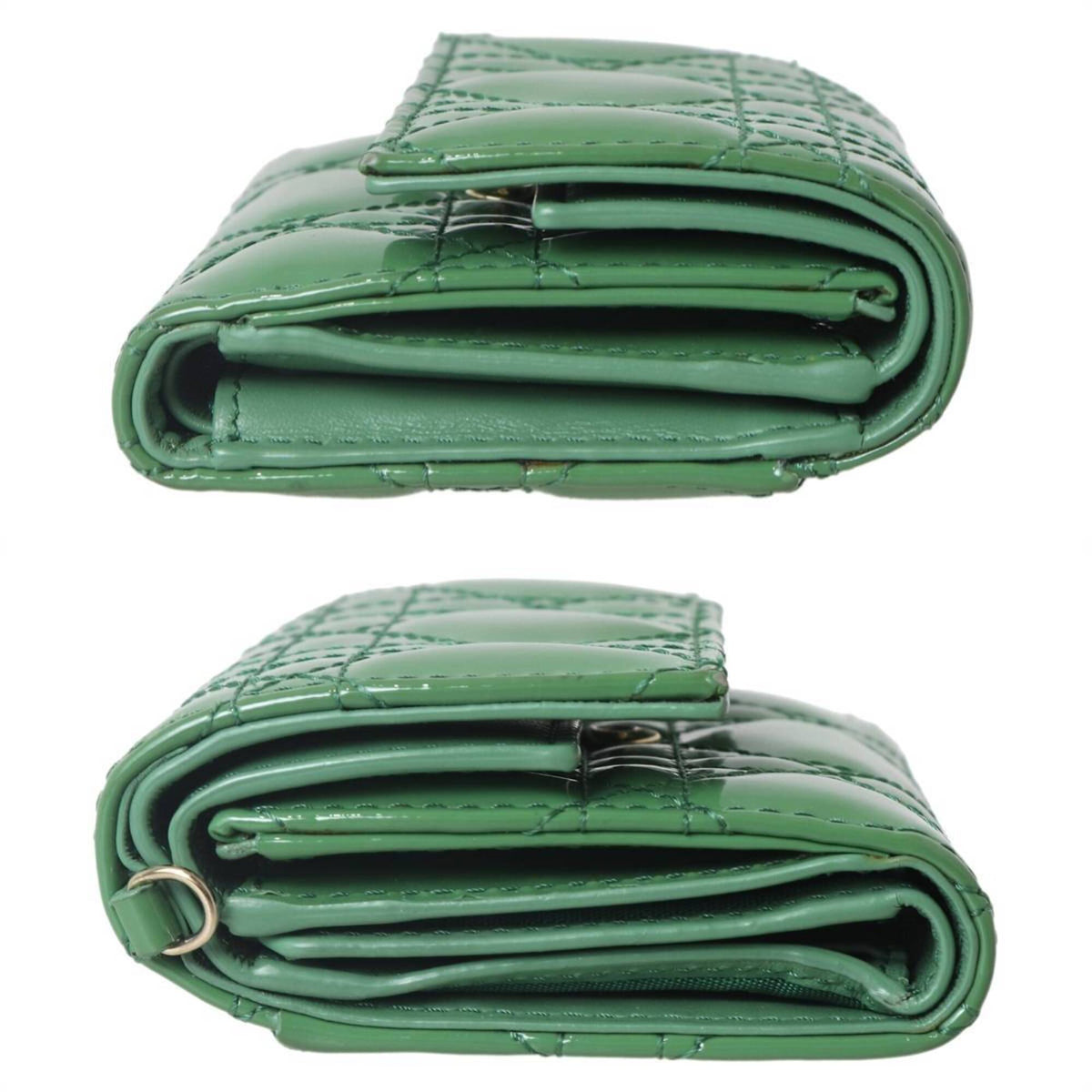 Christian Dior Green Wallet (Tri-Fold) (Pre-Owned)