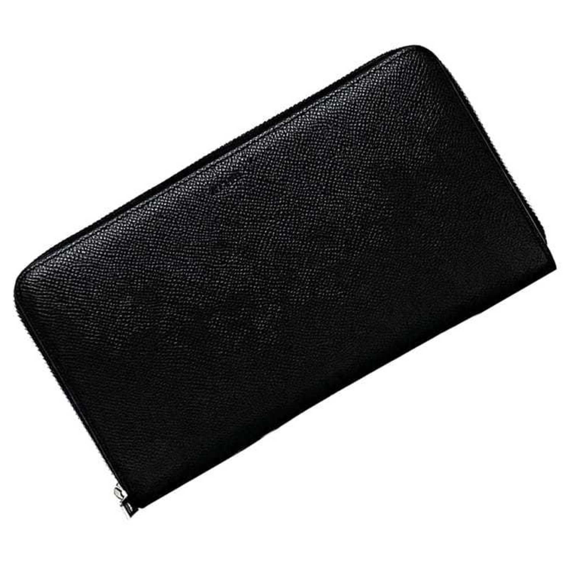Bally Black Leather Long Wallet (Bi-Fold) (Pre-Owned)