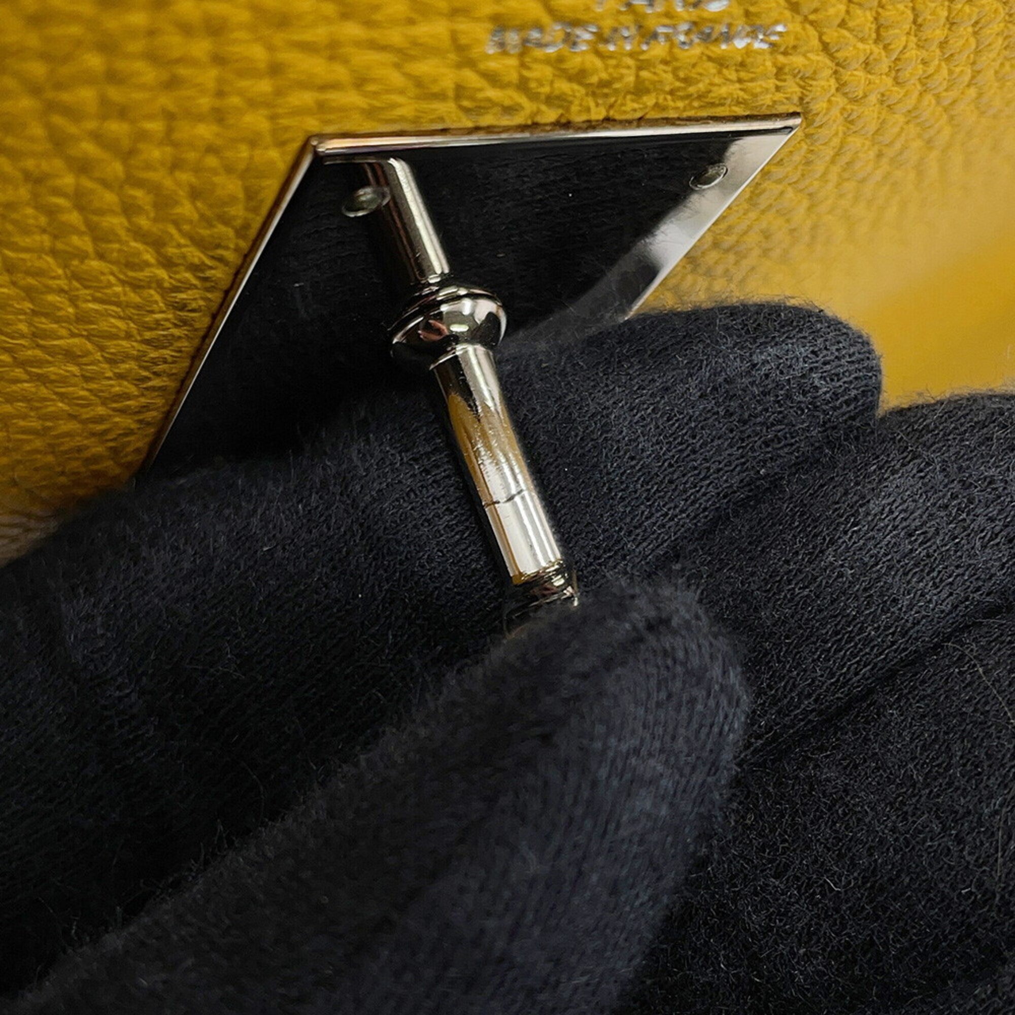 Hermes Yellow Togo Leather Handbag (Pre-Owned)