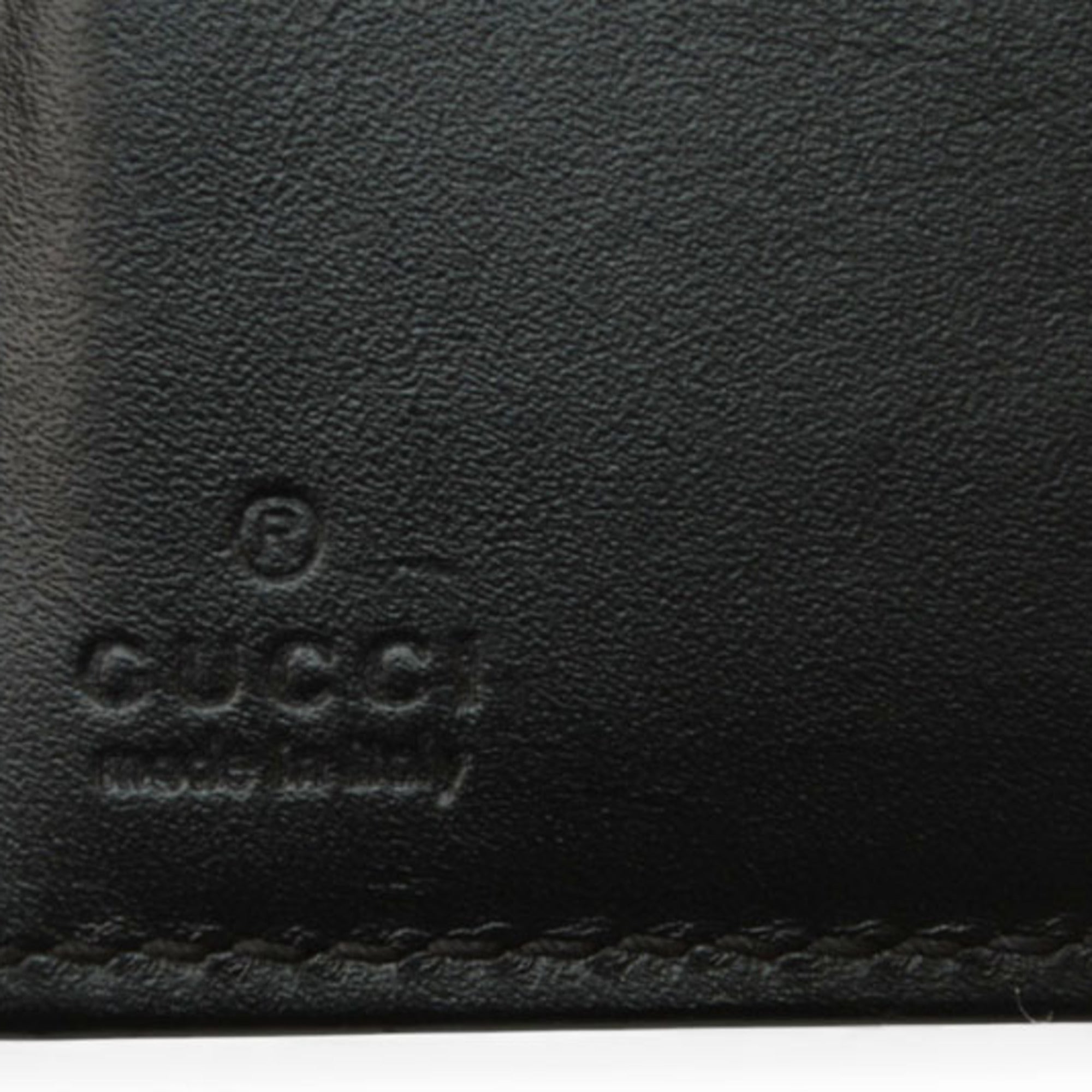 Gucci Gray Navy Red Color Pvc Wallet (Bi-Fold) (Pre-Owned)